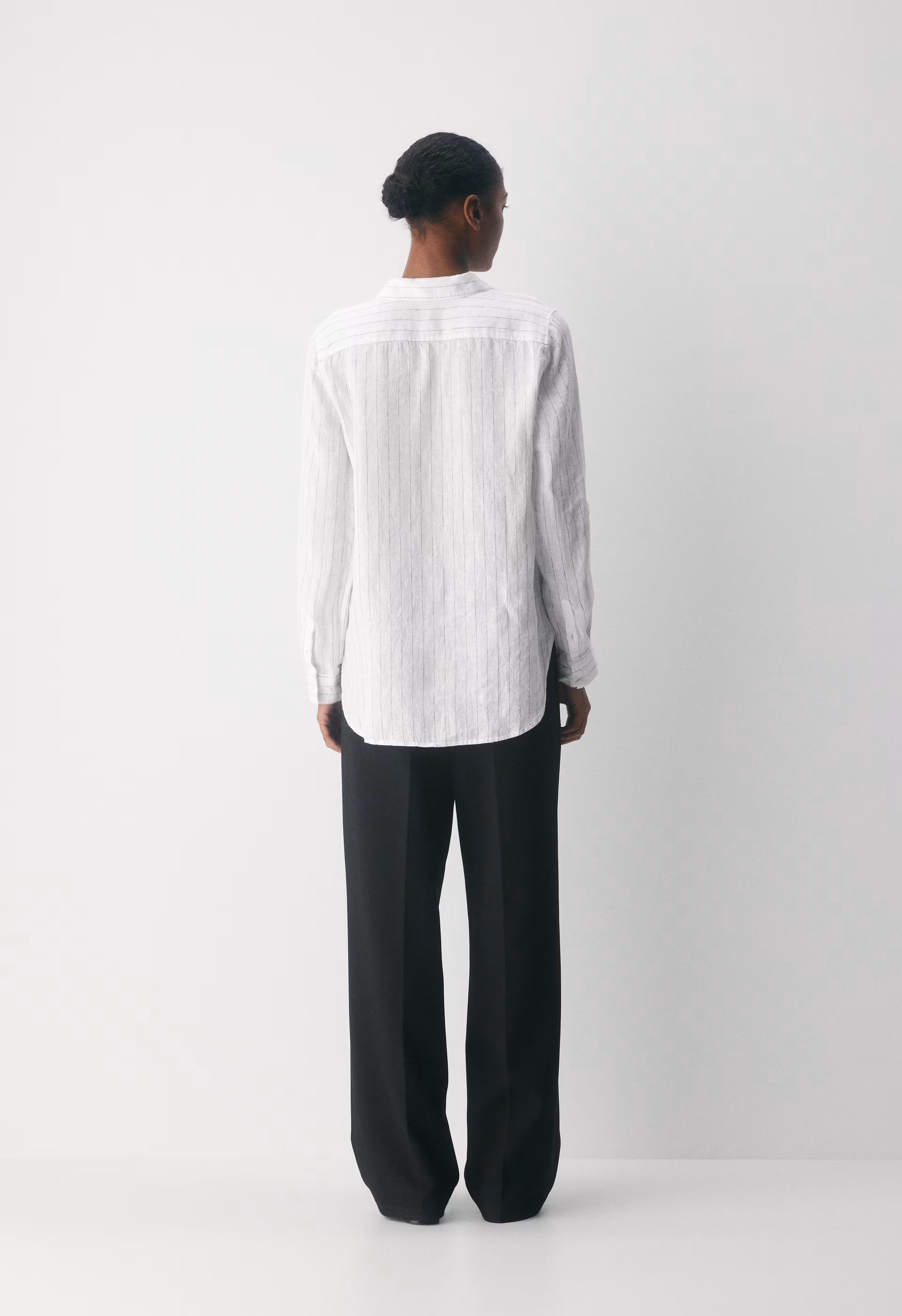 Utility Linen Shirt - HNDSN STRP WT/ADMIRAL