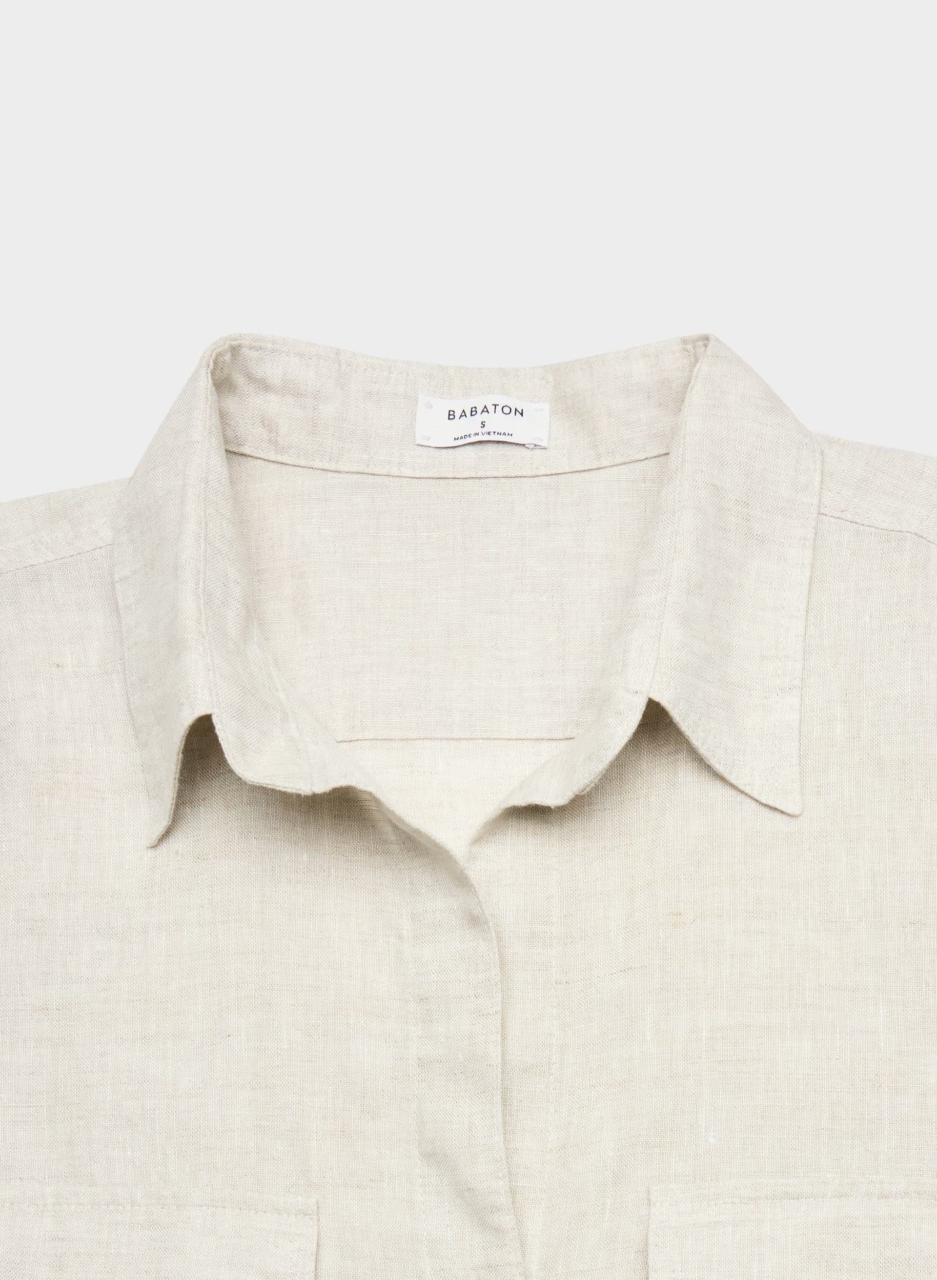 Utility Linen Shirt - UNDYED ECRU
