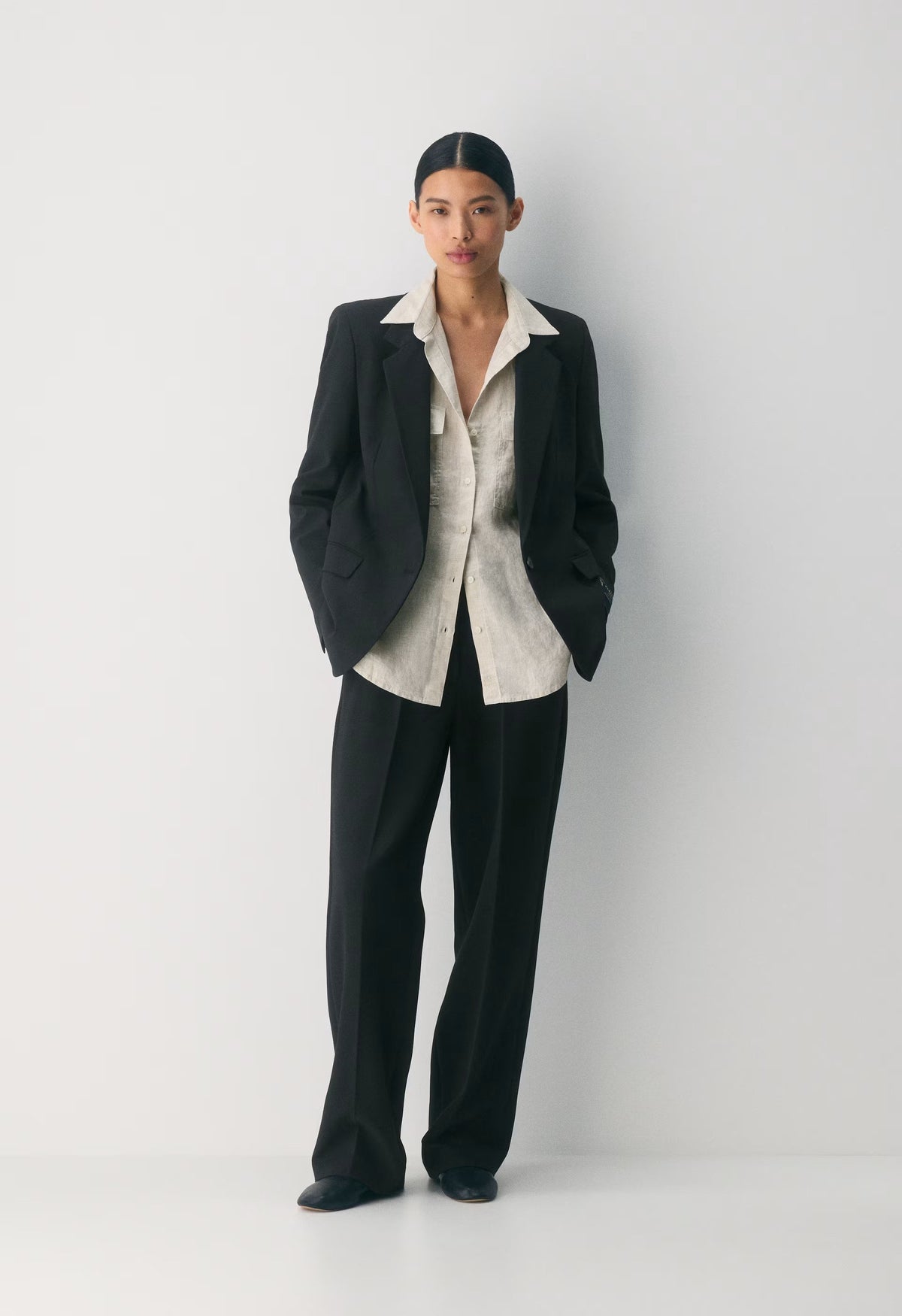 Utility Linen Shirt - UNDYED ECRU