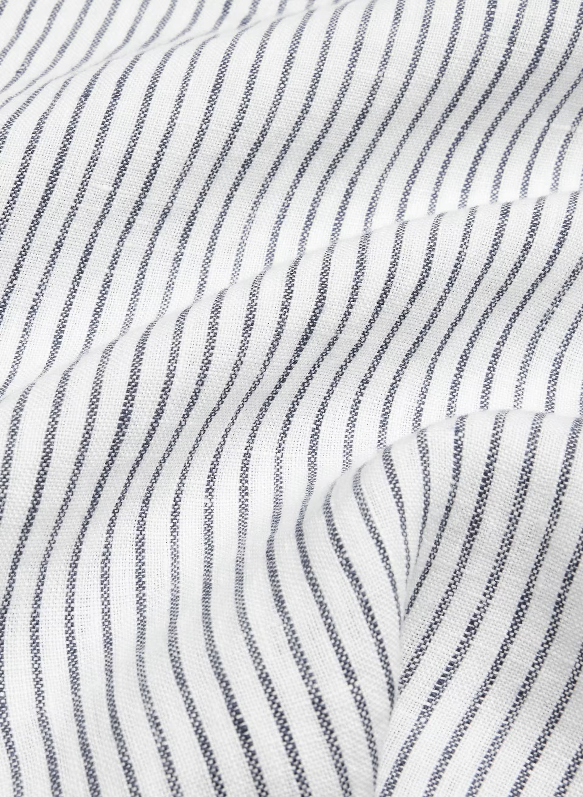 Utility Linen Shirt - MILN STRIPE W/HRBR NV