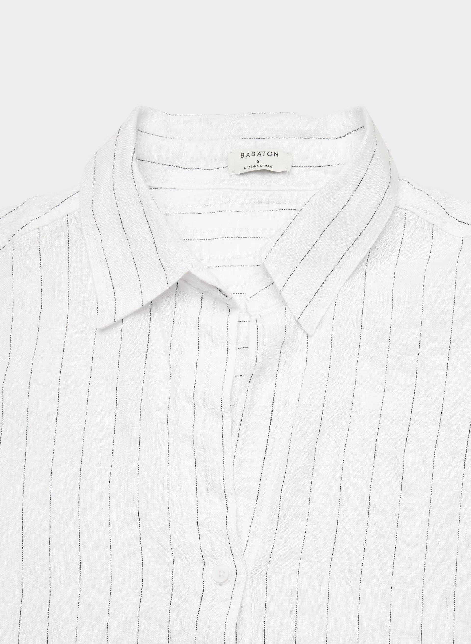 Archive Linen Shirt - HNDSN STRP WT/ADMIRAL