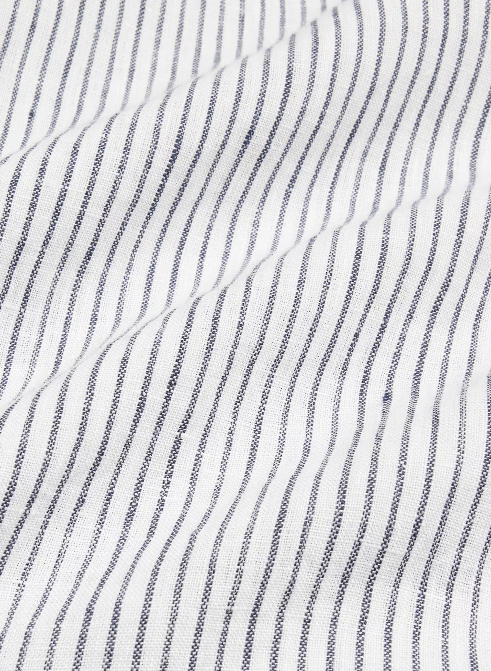 Archive Linen Shirt - MILN STRIPE W/HRBR NV