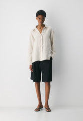 Archive Linen Shirt - BRD STP NTL ECR/WHT