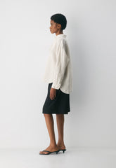 Archive Linen Shirt - BRD STP NTL ECR/WHT