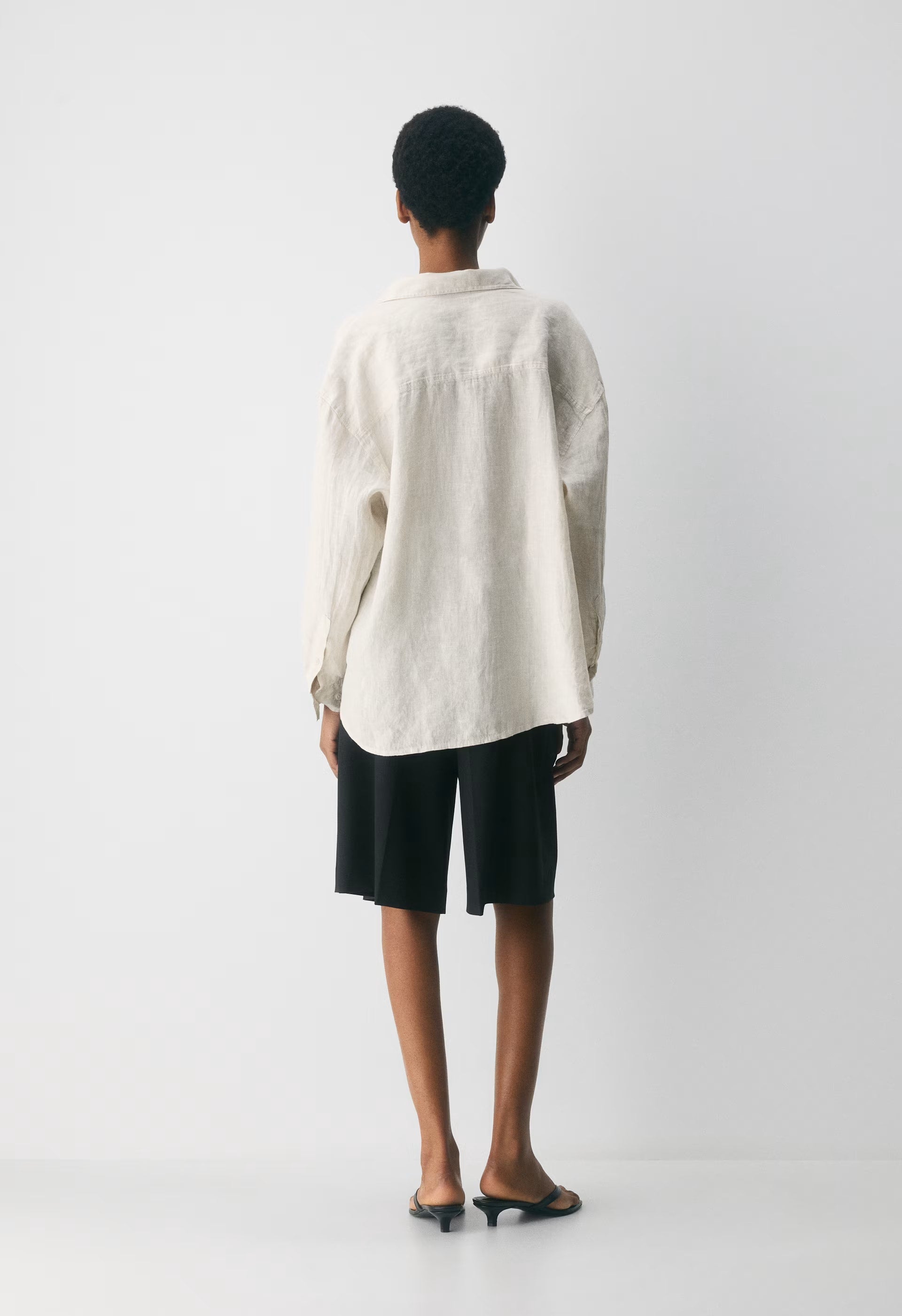 Archive Linen Shirt - BRD STP NTL ECR/WHT