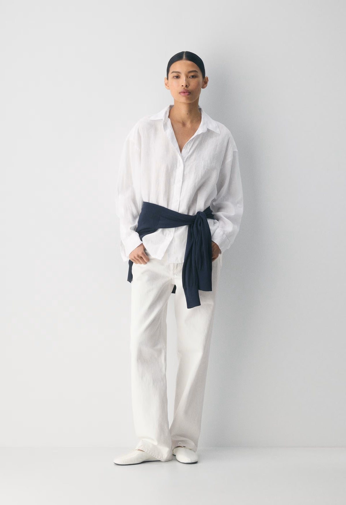 Archive Linen Shirt - WHITE