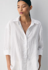 Archive Linen Shirt - WHITE