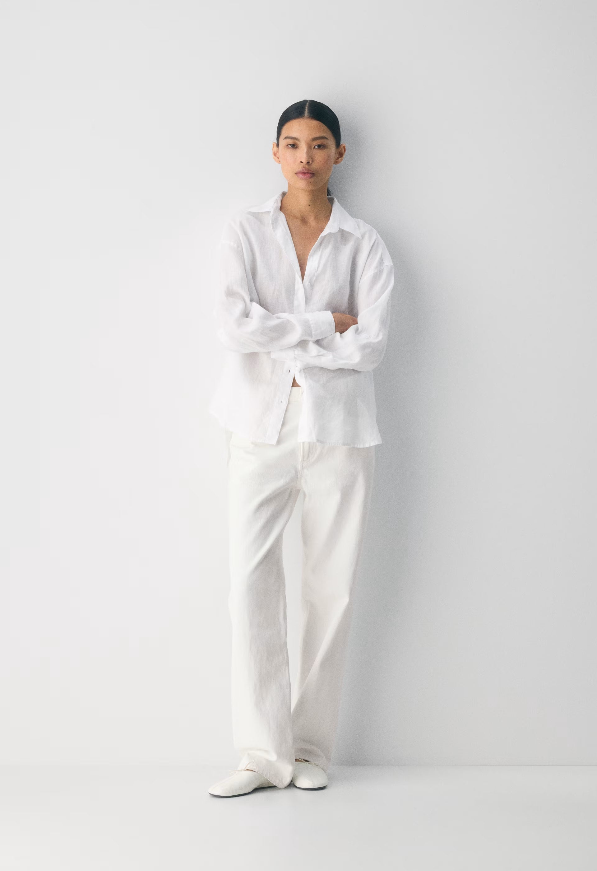 Archive Linen Shirt - WHITE