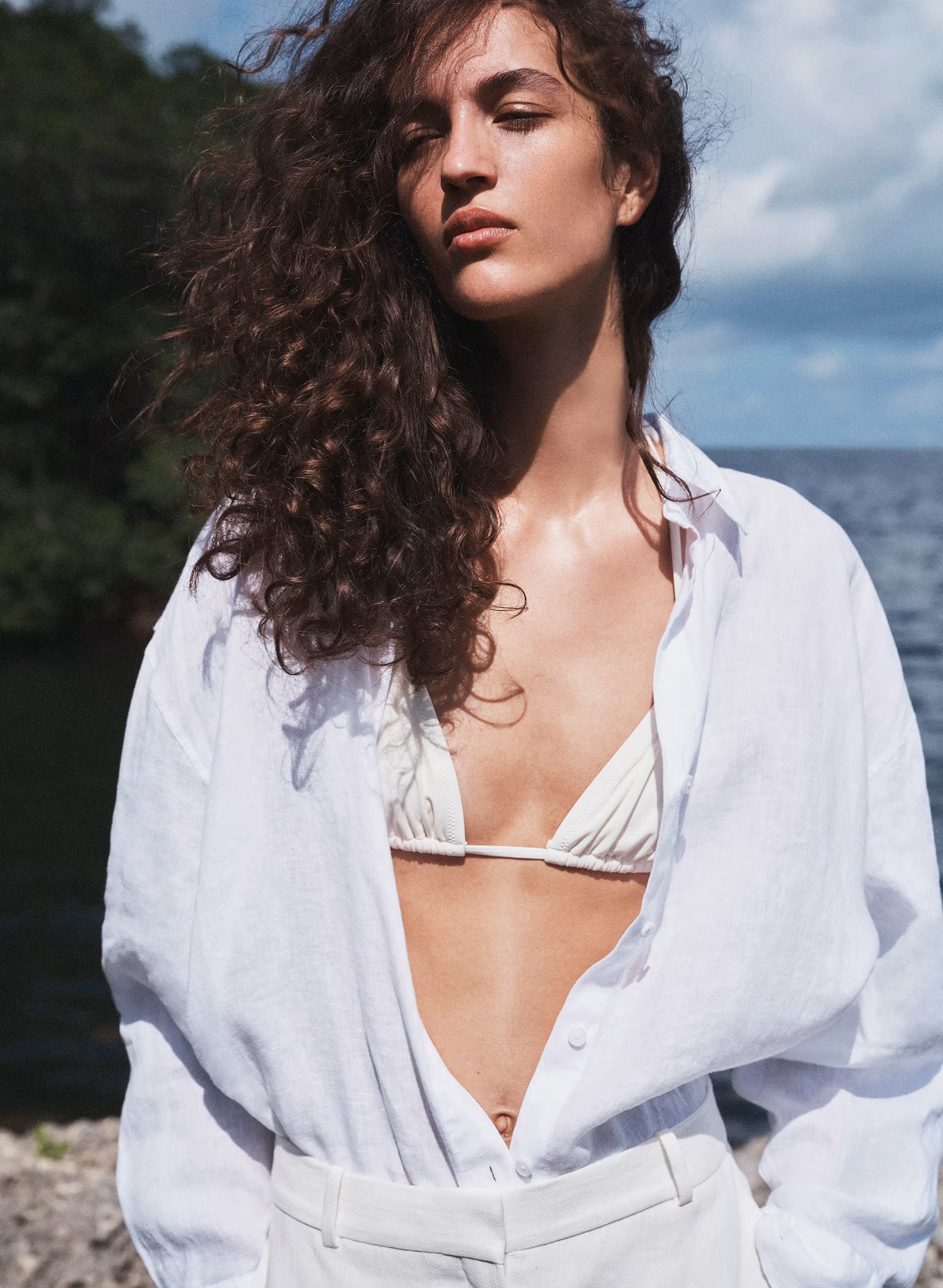 Archive Linen Shirt - WHITE