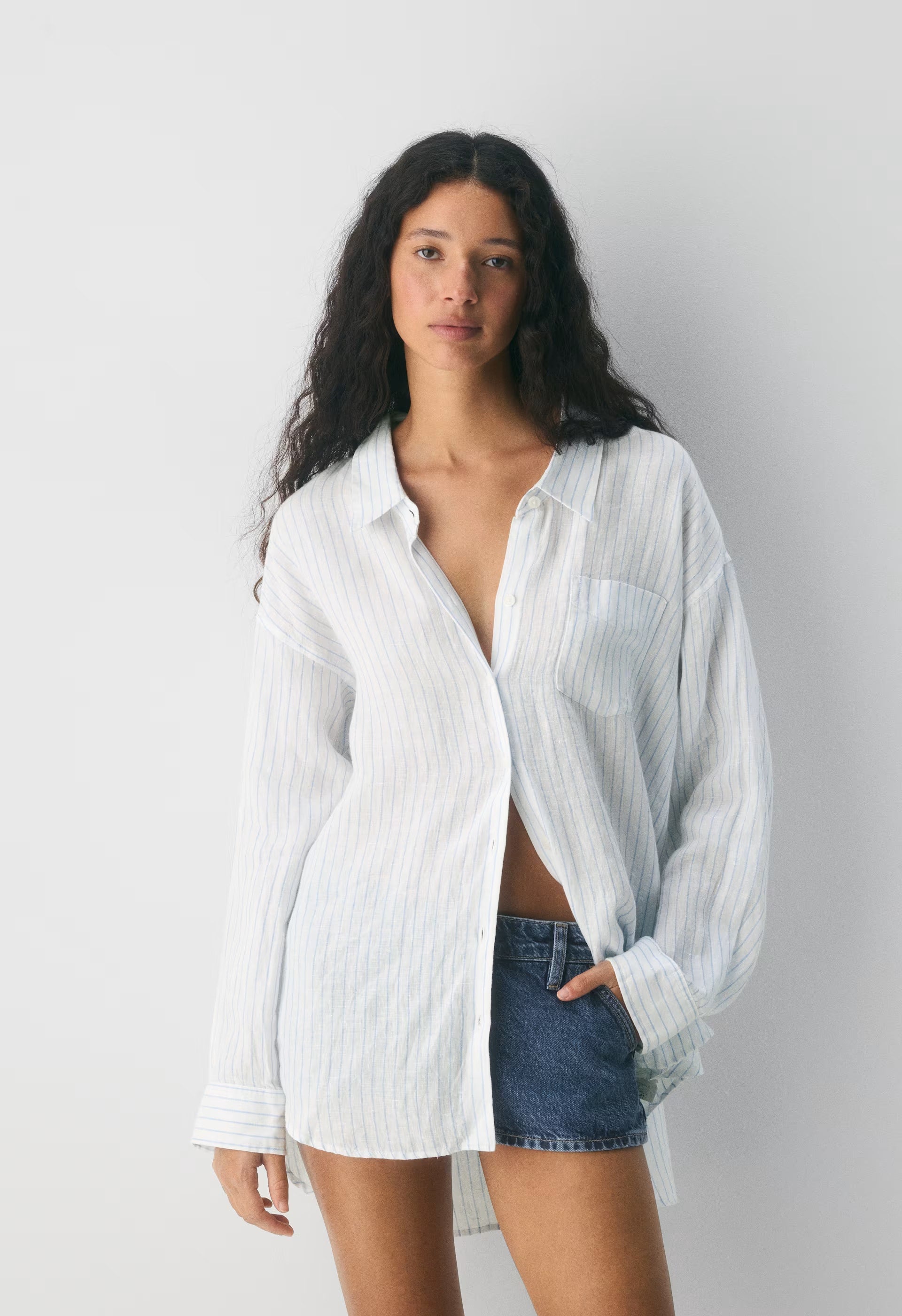 Reminisce Relaxed Linen Shirt - MITCHELL ST W/ CNFWRB