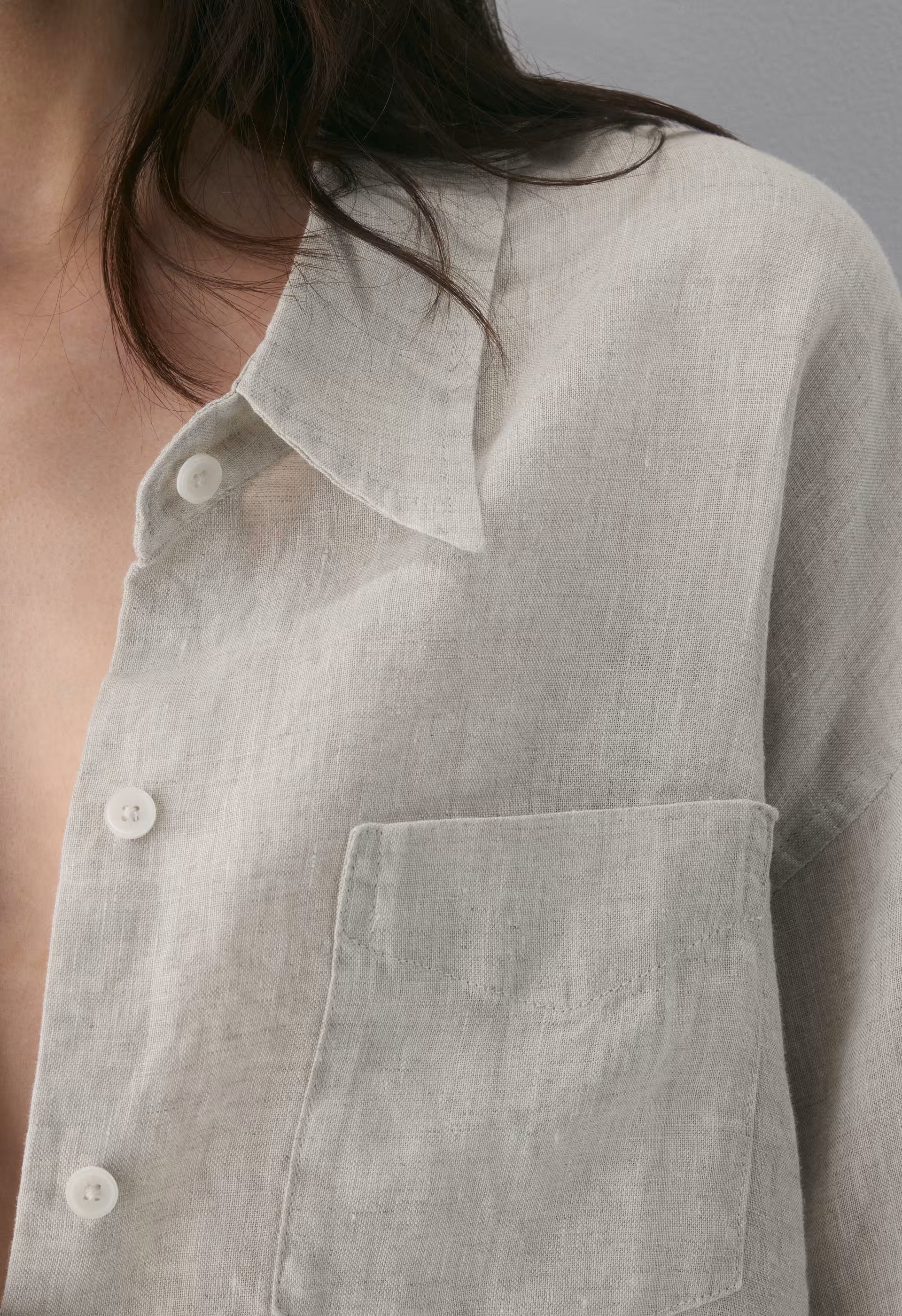 Reminisce Relaxed Linen Shirt - UNDYED ECRU