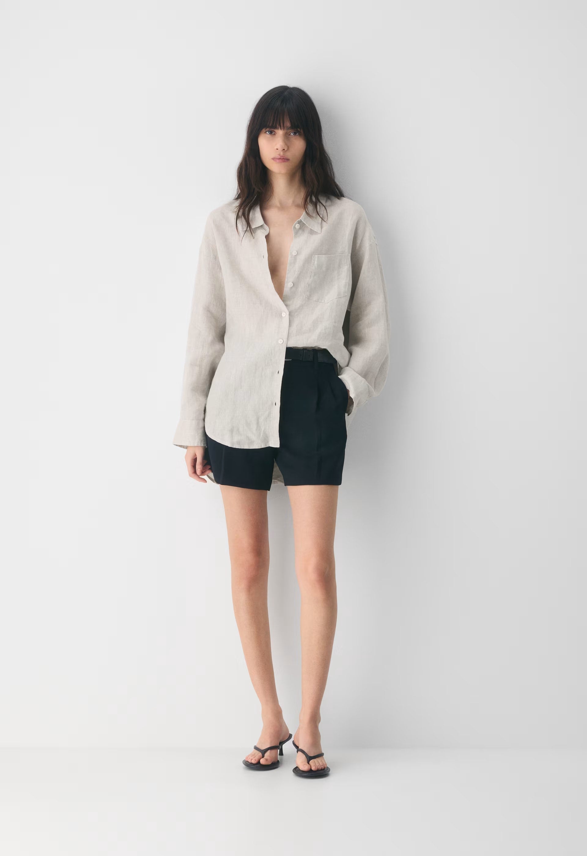 Reminisce Relaxed Linen Shirt - UNDYED ECRU