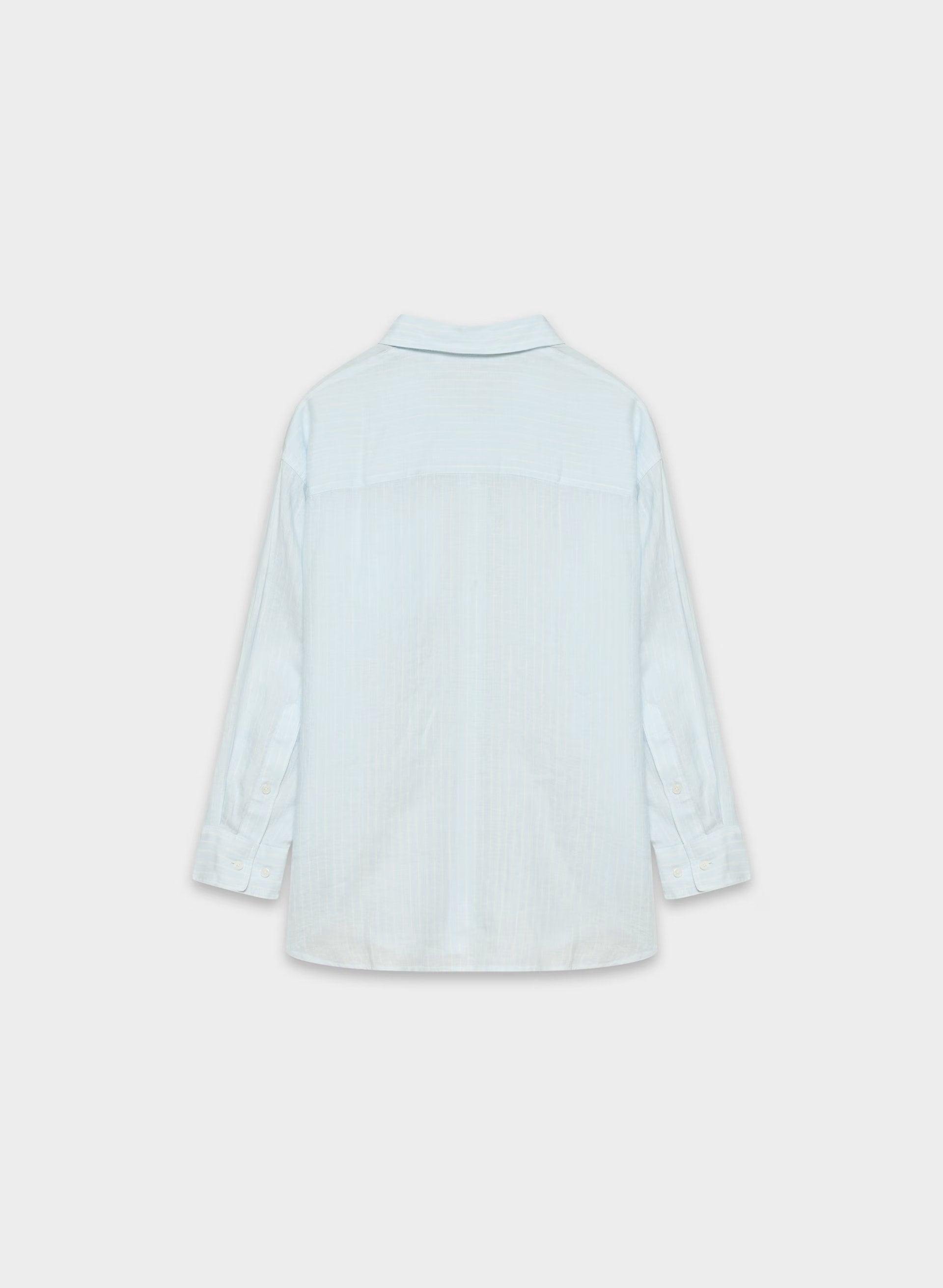 Reminisce Relaxed Linen Shirt - MTCHL STRP VLA BL/ OK