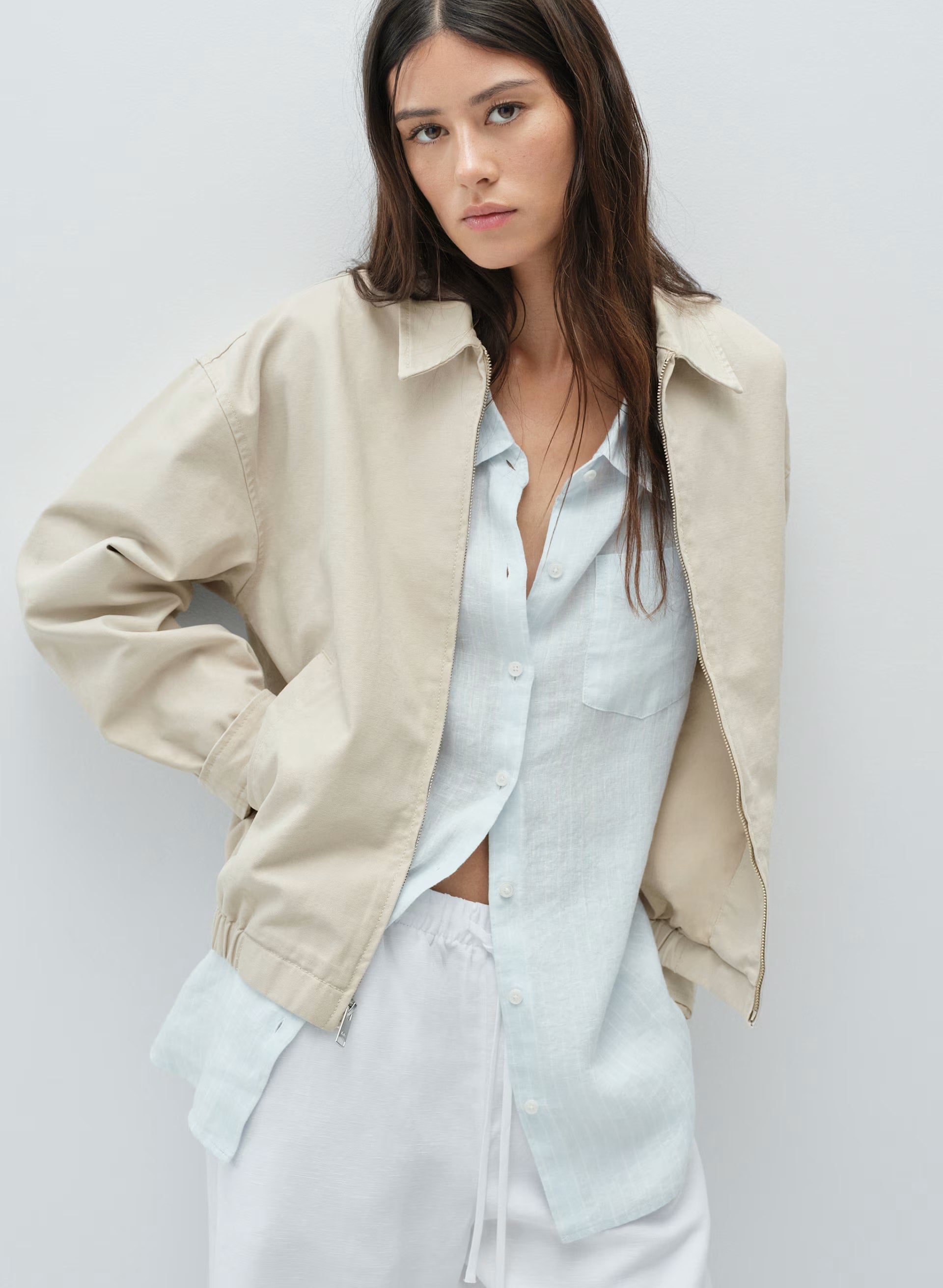 Reminisce Relaxed Linen Shirt - MTCHL STRP VLA BL/ OK