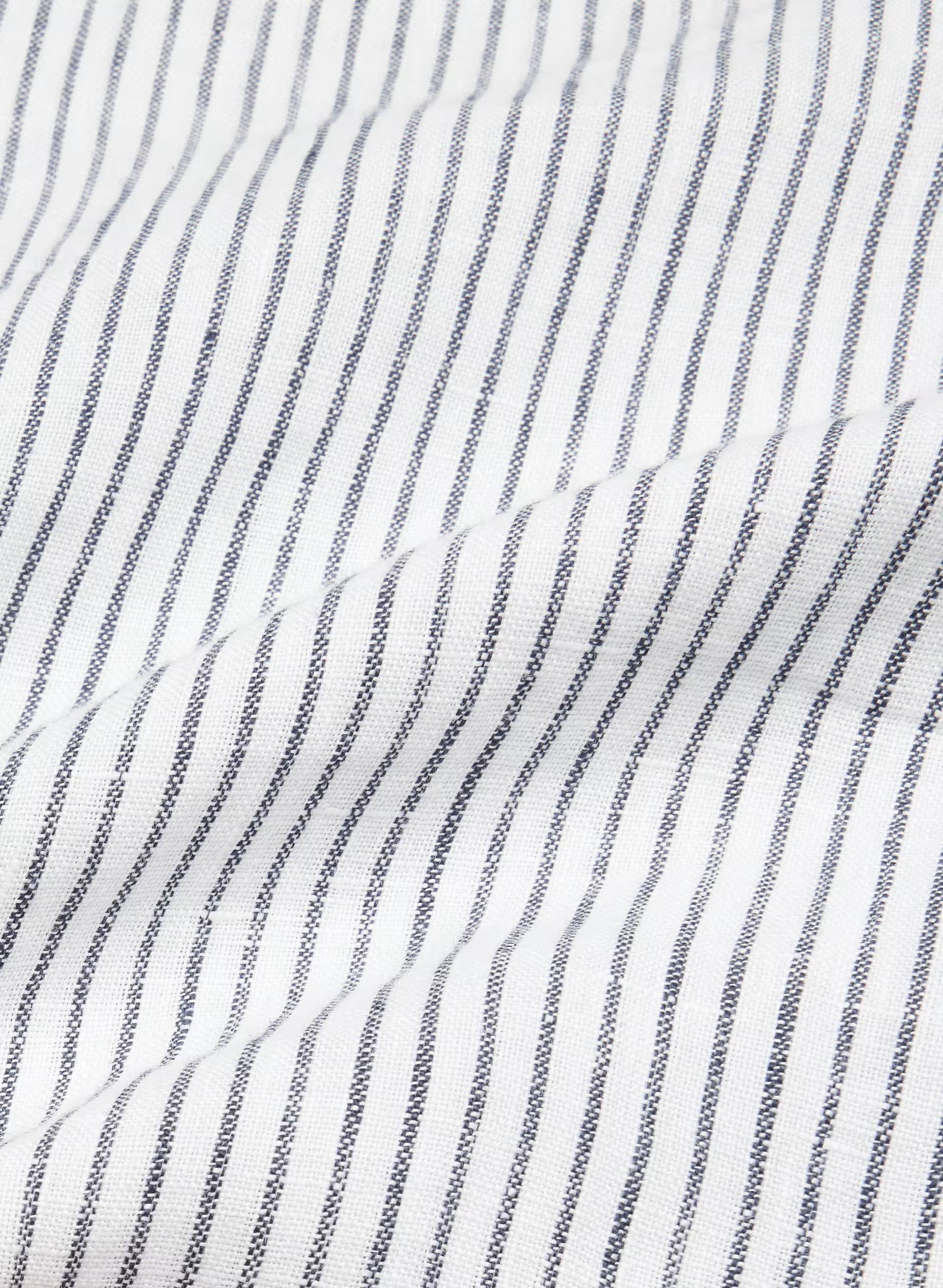 Reminisce Relaxed Linen Shirt - MILN STRIPE W/HRBR NV