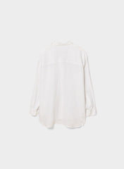 Reminisce Relaxed Linen Shirt - MTCHLL STRP WT/NTRL EC
