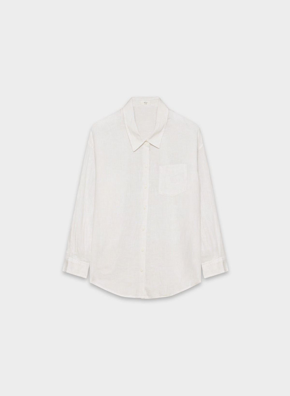 Reminisce Relaxed Linen Shirt - WLN STP WHT/NTRL ECR