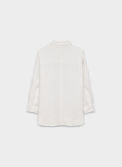 Reminisce Relaxed Linen Shirt - WLN STP WHT/NTRL ECR