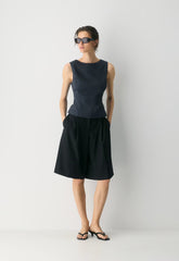 Enigma Linen Top - ADMIRAL