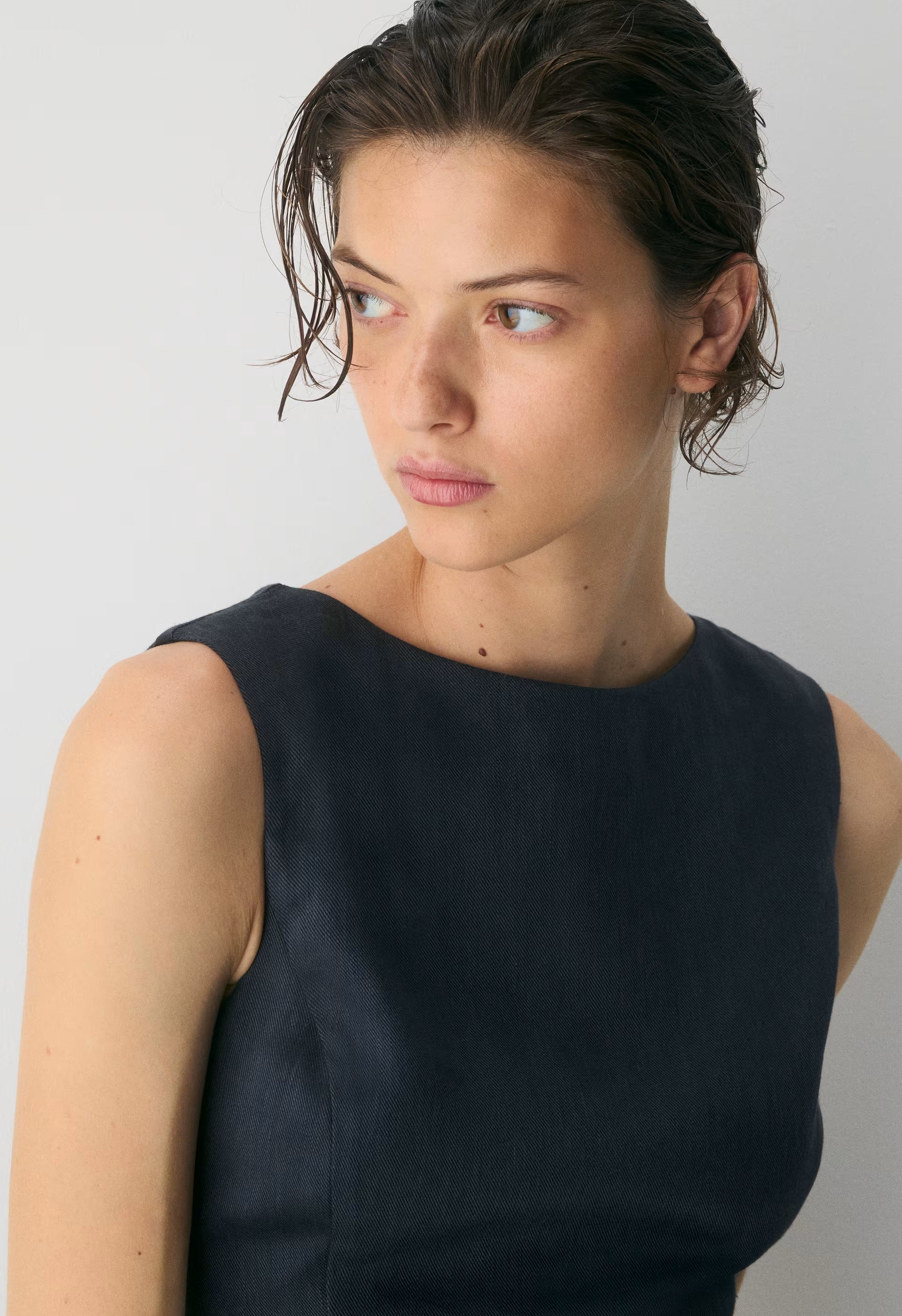 Enigma Linen Top - ADMIRAL