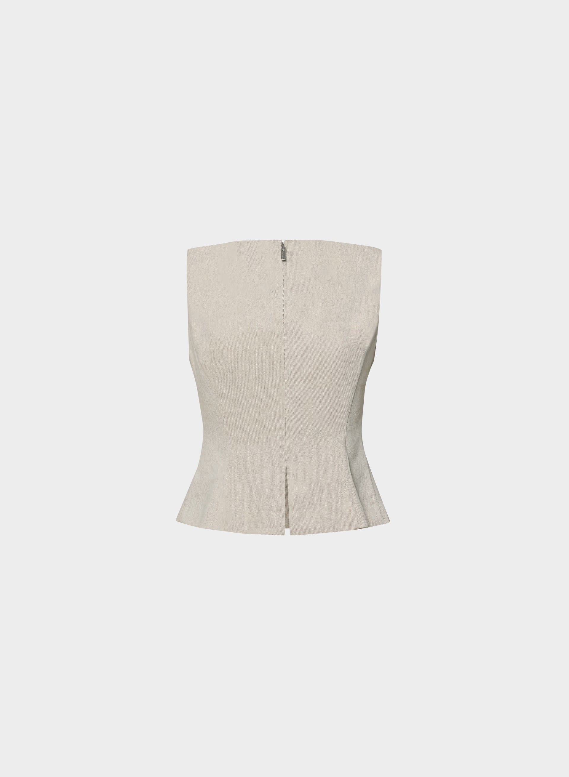 Enigma Linen Top - UNDYED DARK ECRU
