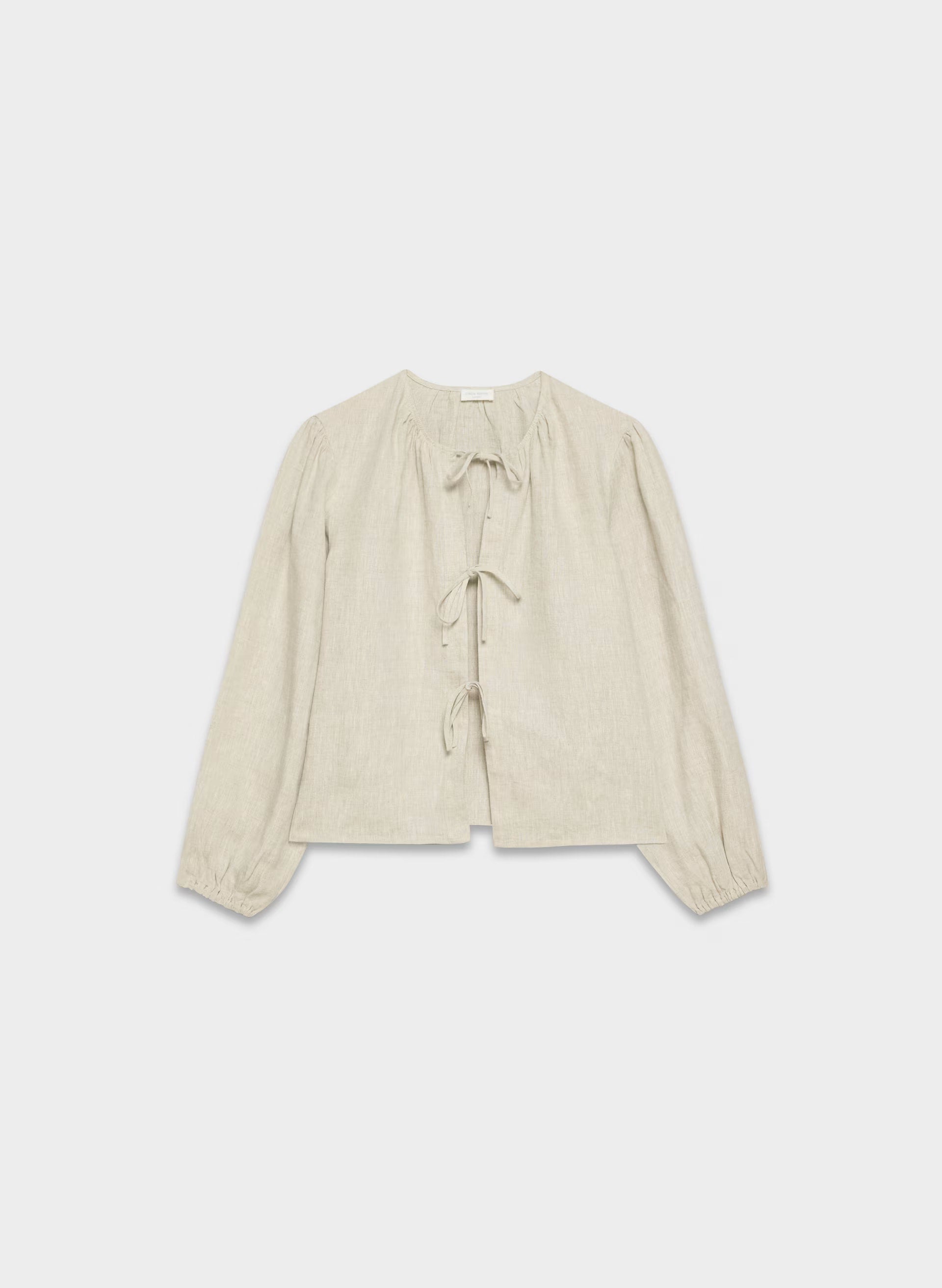 Tybee Linen Blouse - UNDYED ECRU