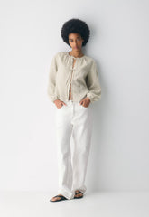 Tybee Linen Blouse - ADMIRAL