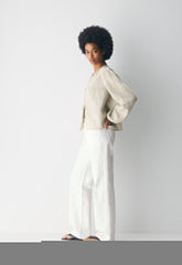 Tybee Linen Blouse - UNDYED ECRU