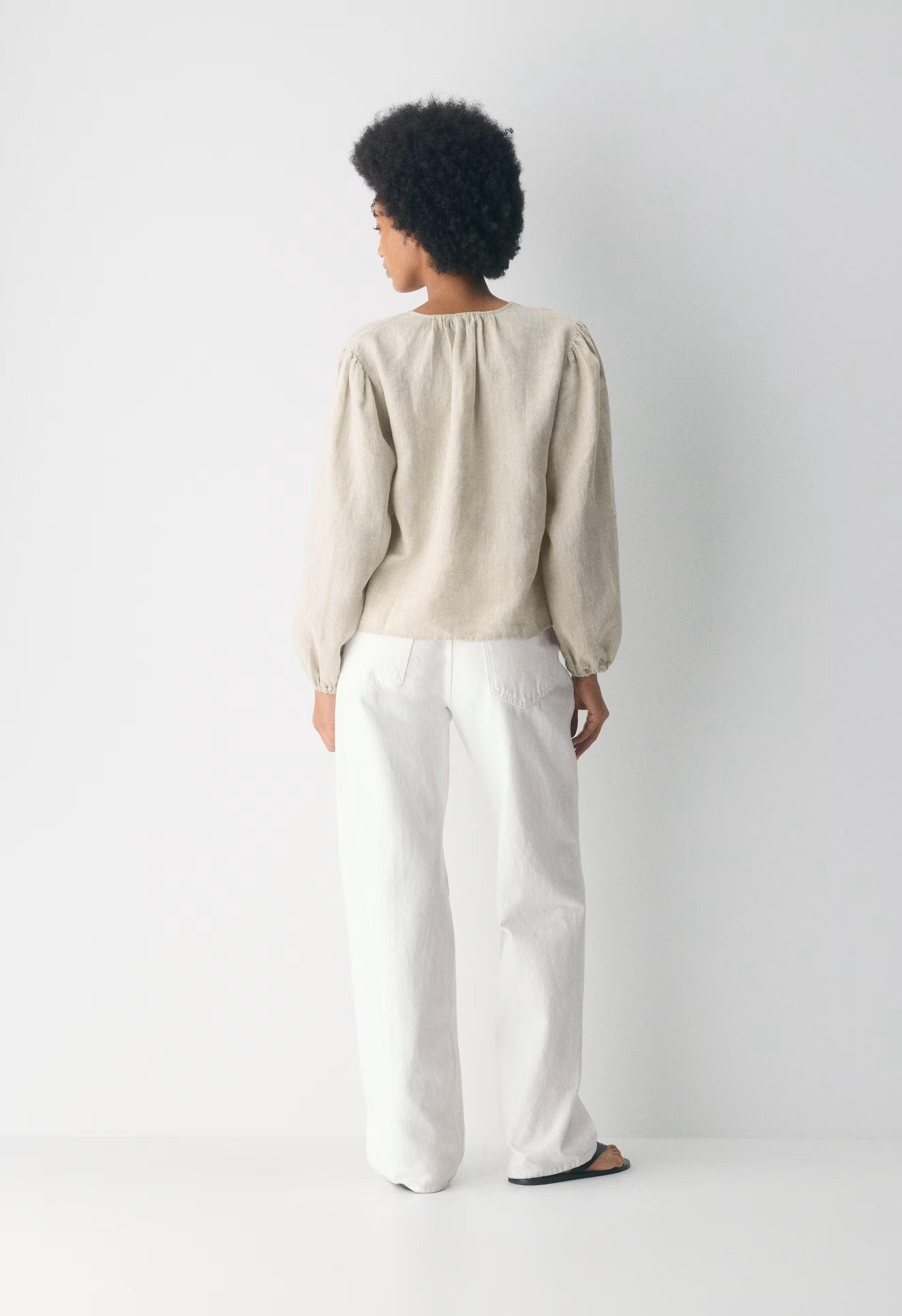Tybee Linen Blouse - ADMIRAL