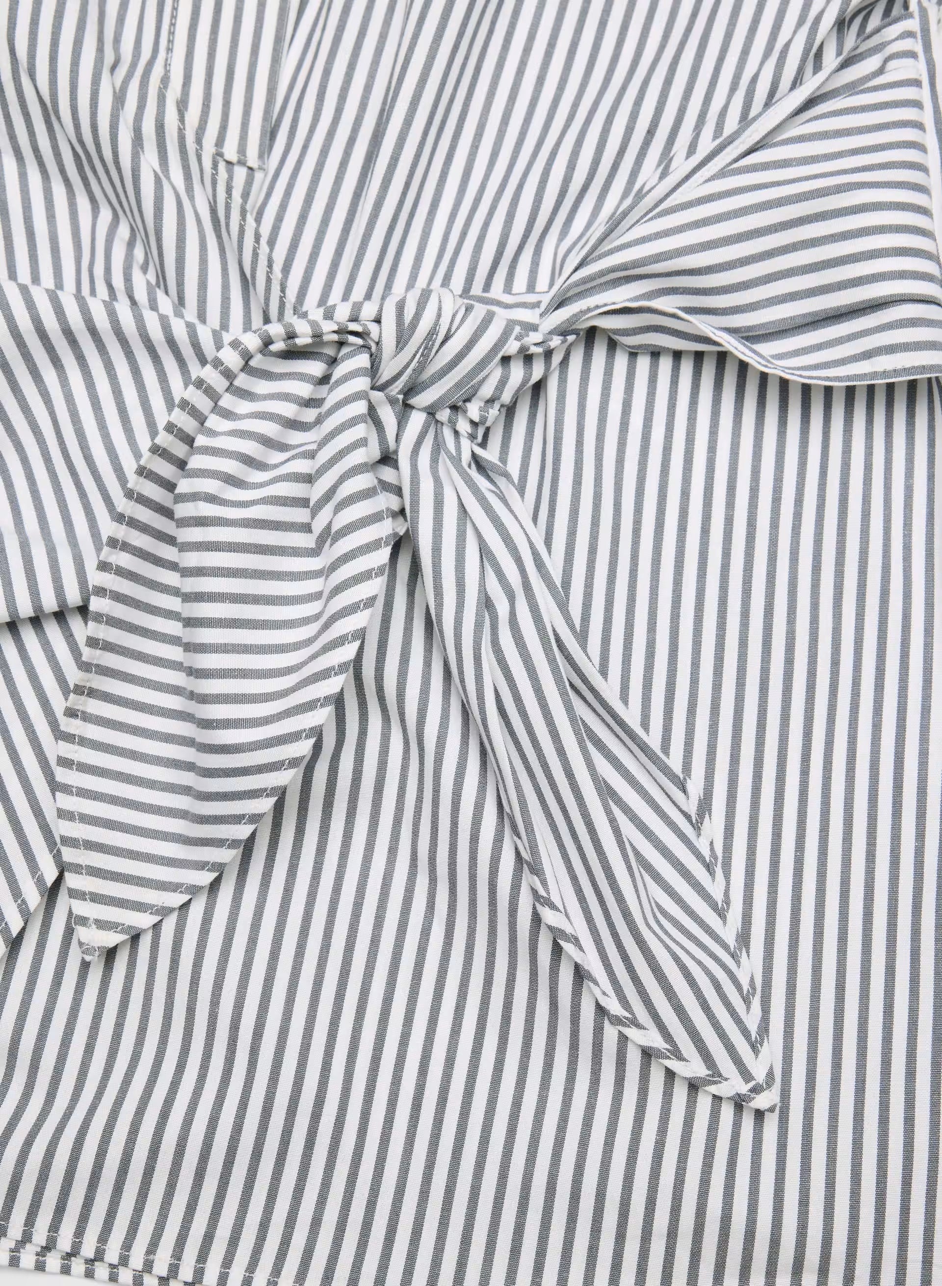 Blueprint Poplin Shirt - CRMN STRP WT/VNTG NVY