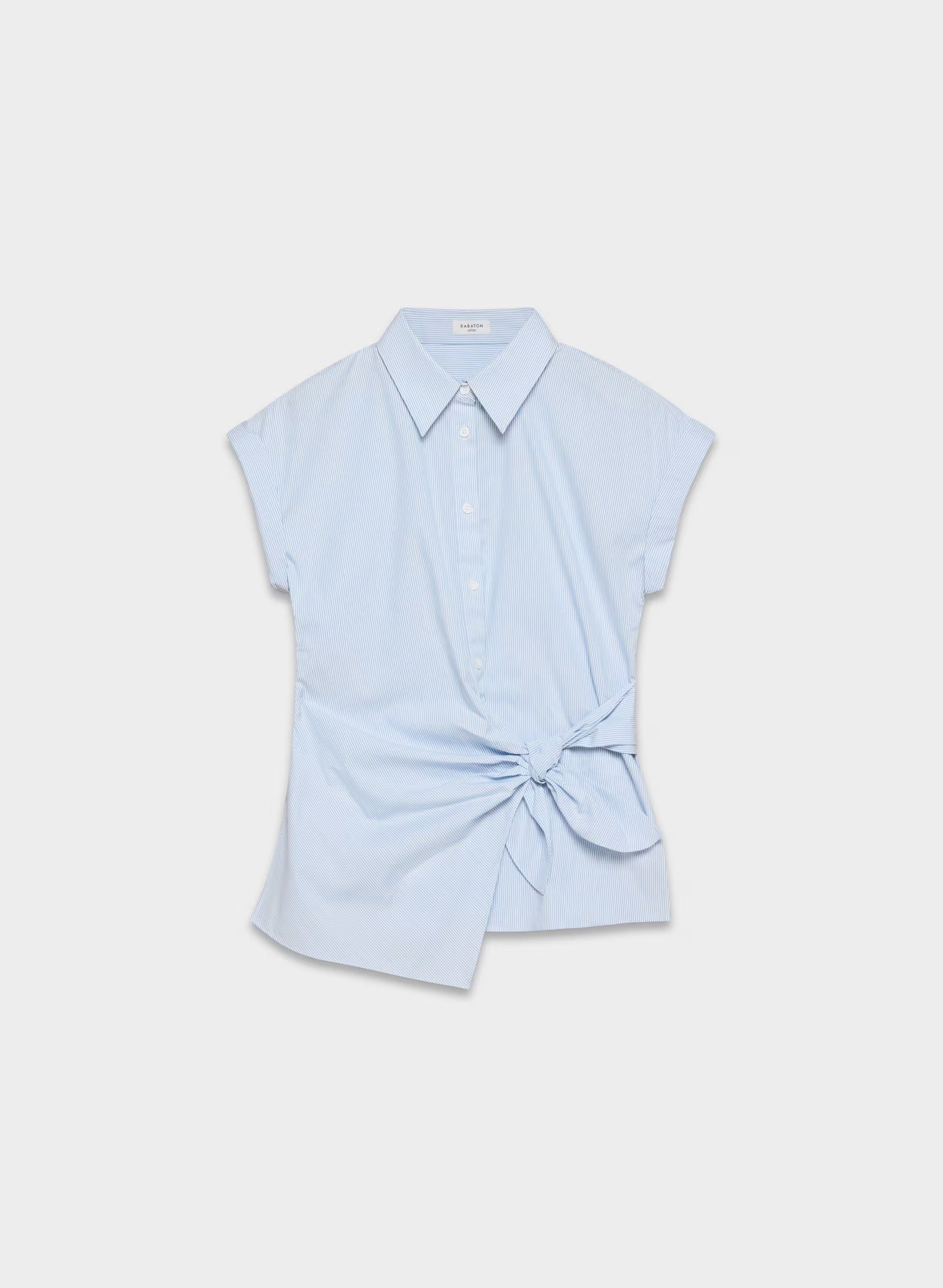 Blueprint Poplin Shirt - INGRD STRP CF BL/B WH