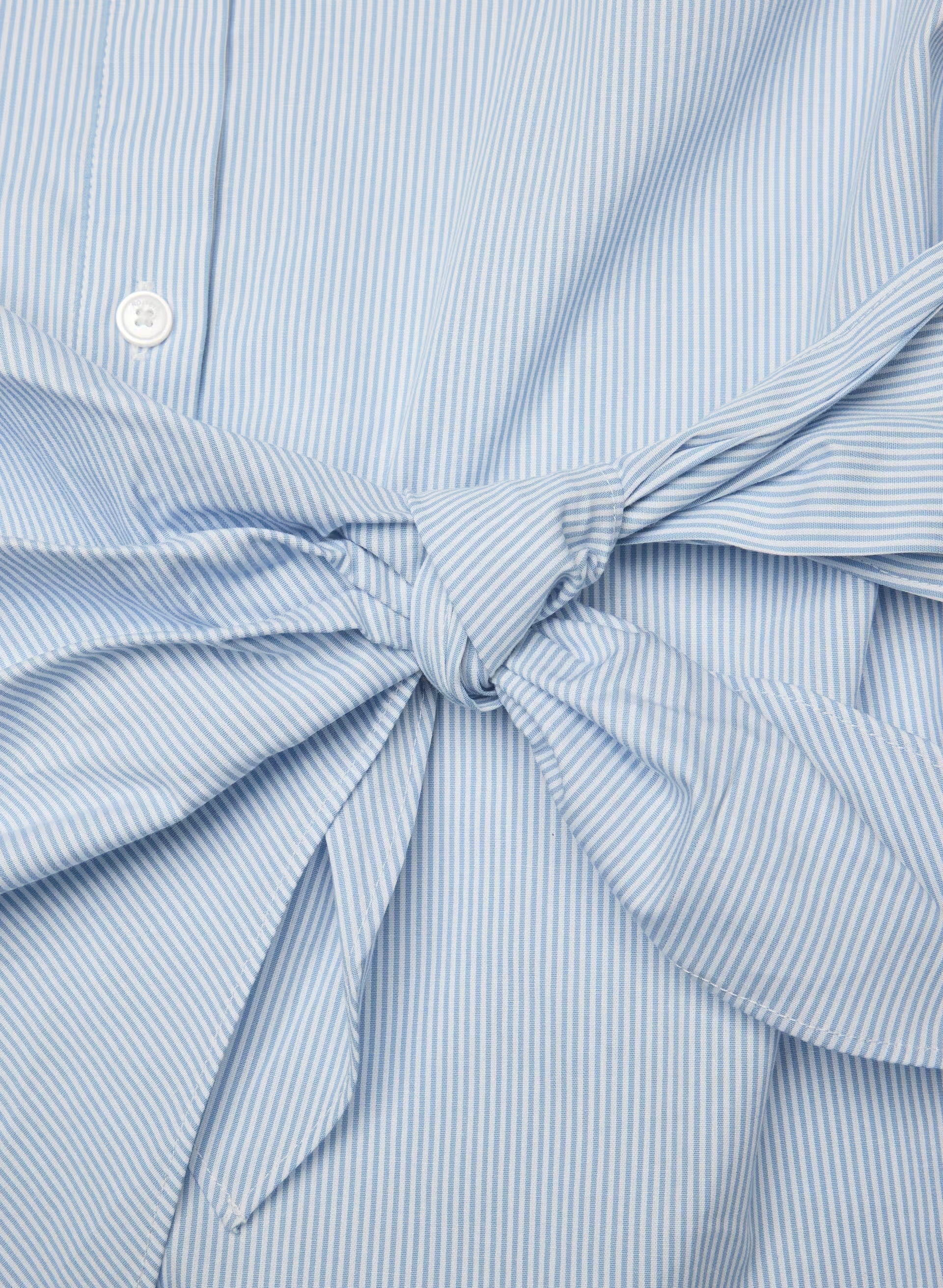 Blueprint Poplin Shirt - INGRD STRP CF BL/B WH