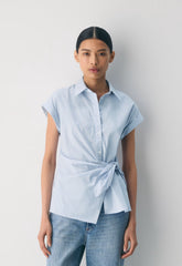 Blueprint Poplin Shirt - INGRD STRP CF BL/B WH