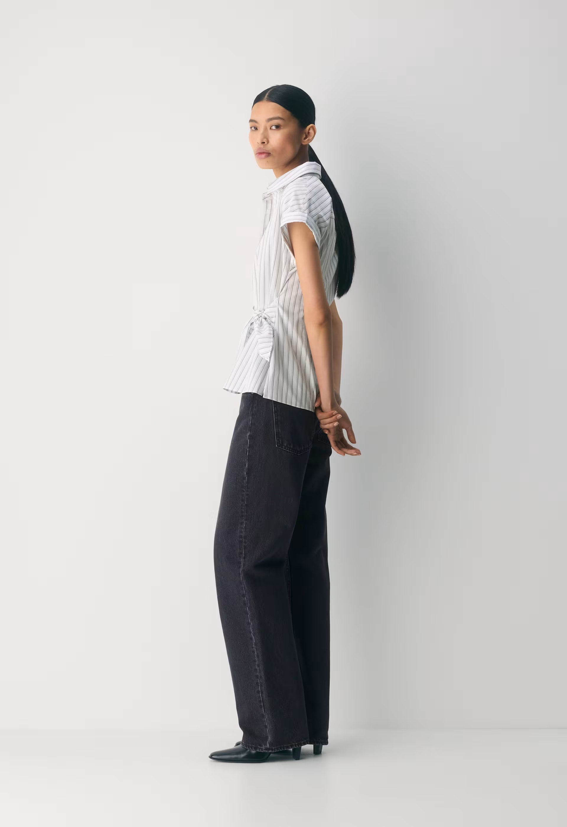 Blueprint Poplin Shirt - WRRN STRPE B WH/VT NVY