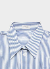 Blueprint Poplin Shirt - LINSEY STRP FCH BL/WHT