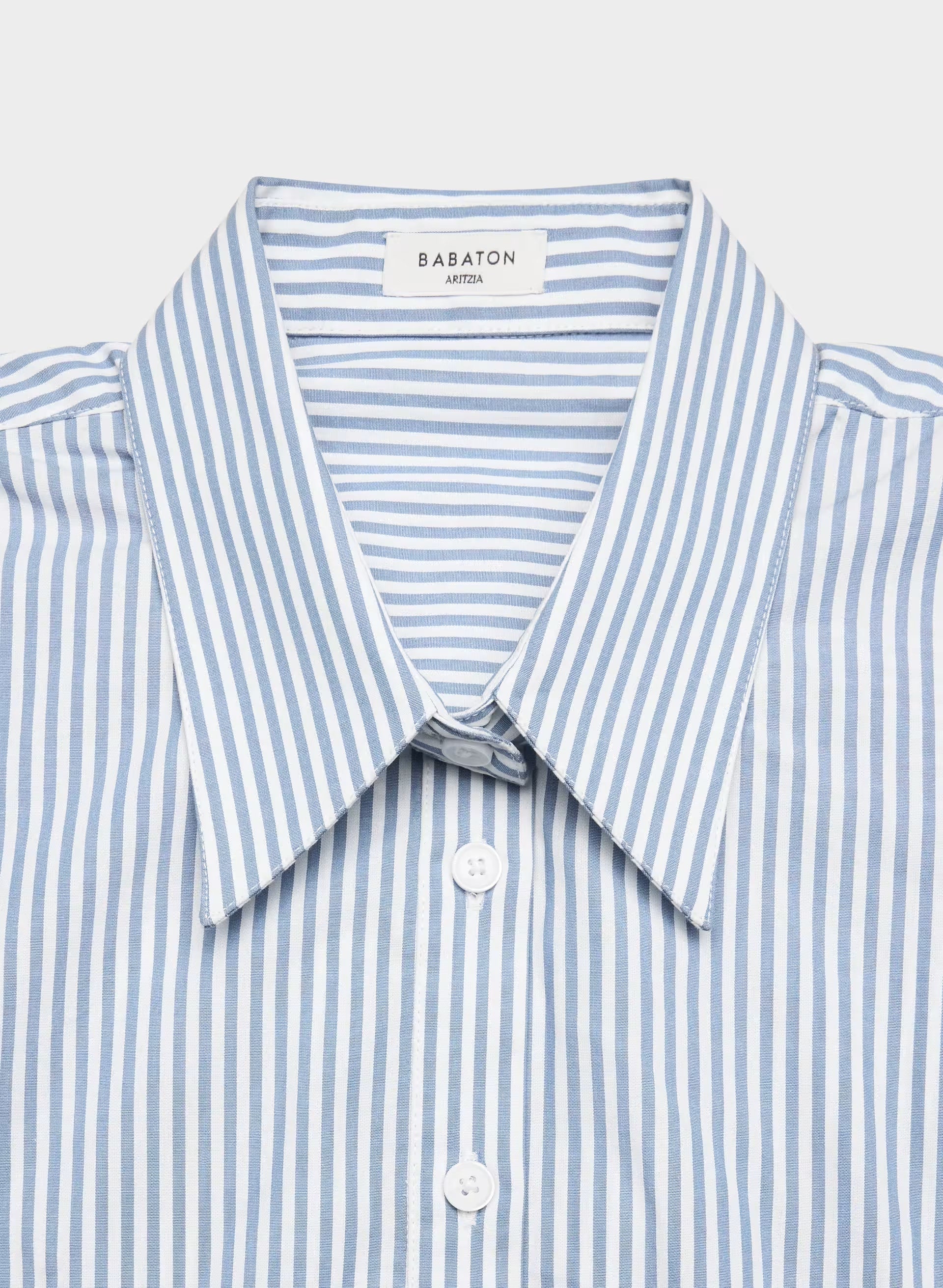 Blueprint Poplin Shirt - LNY STP FRC BL/BRT WHT