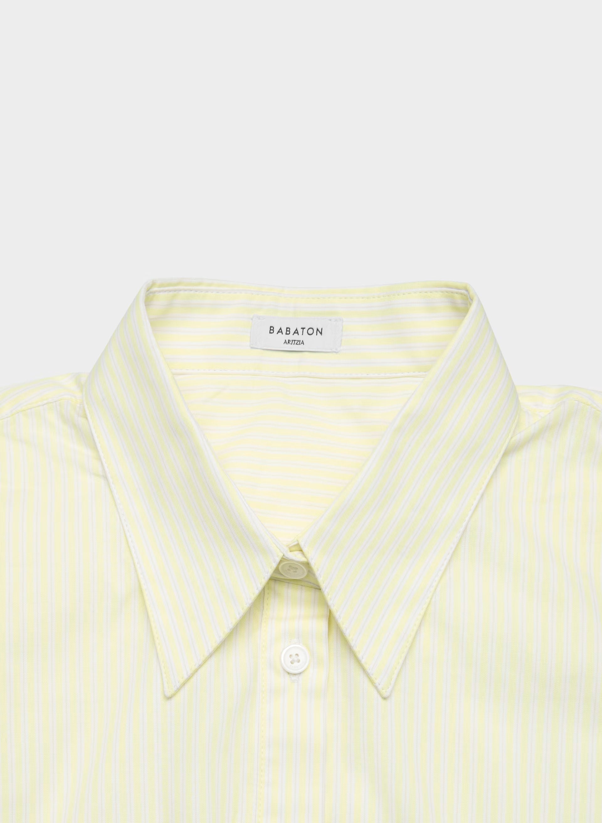 Blueprint Poplin Shirt - RB STP LMND/BRT WHT