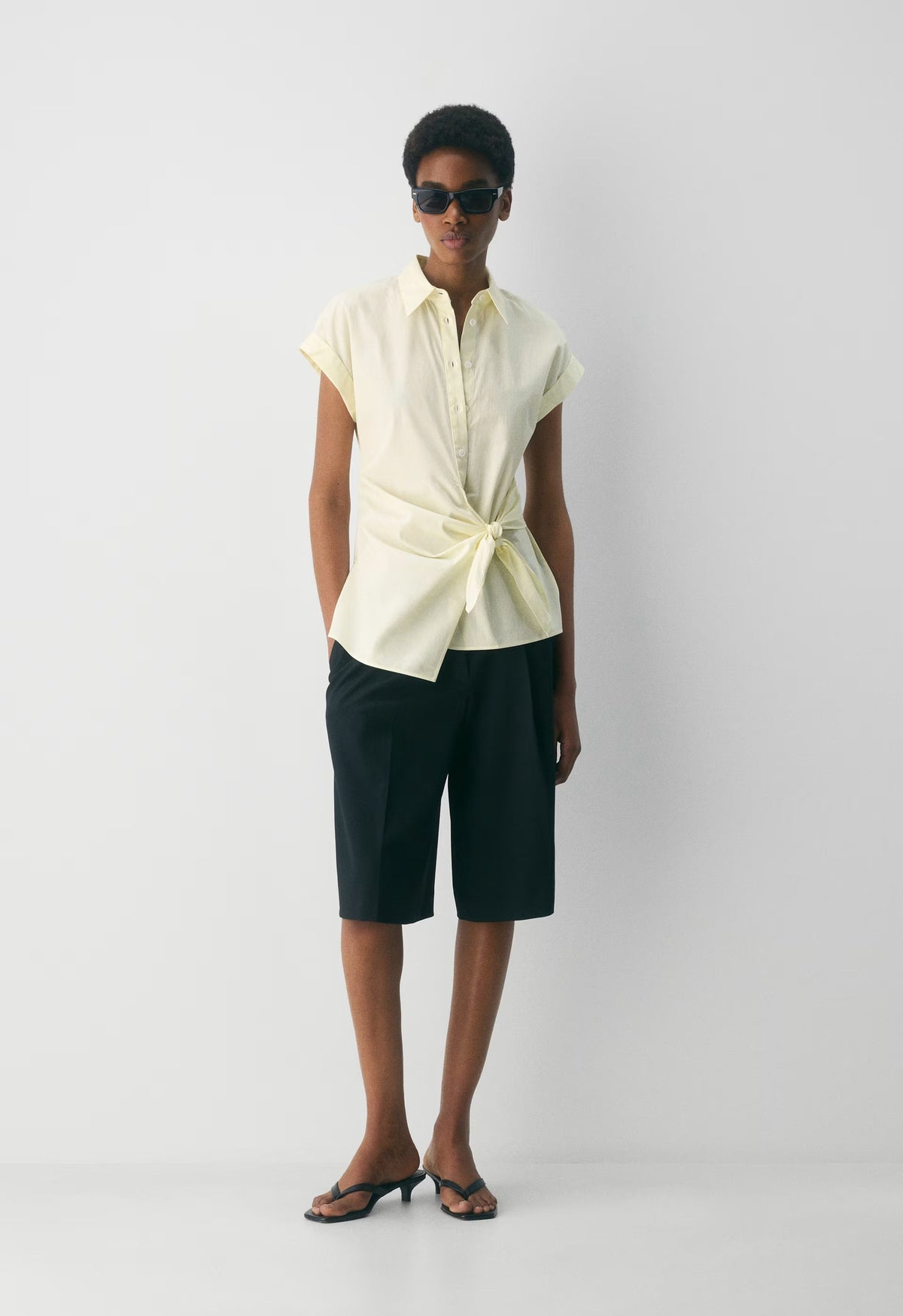 Blueprint Poplin Shirt - RB STP LMND/BRT WHT