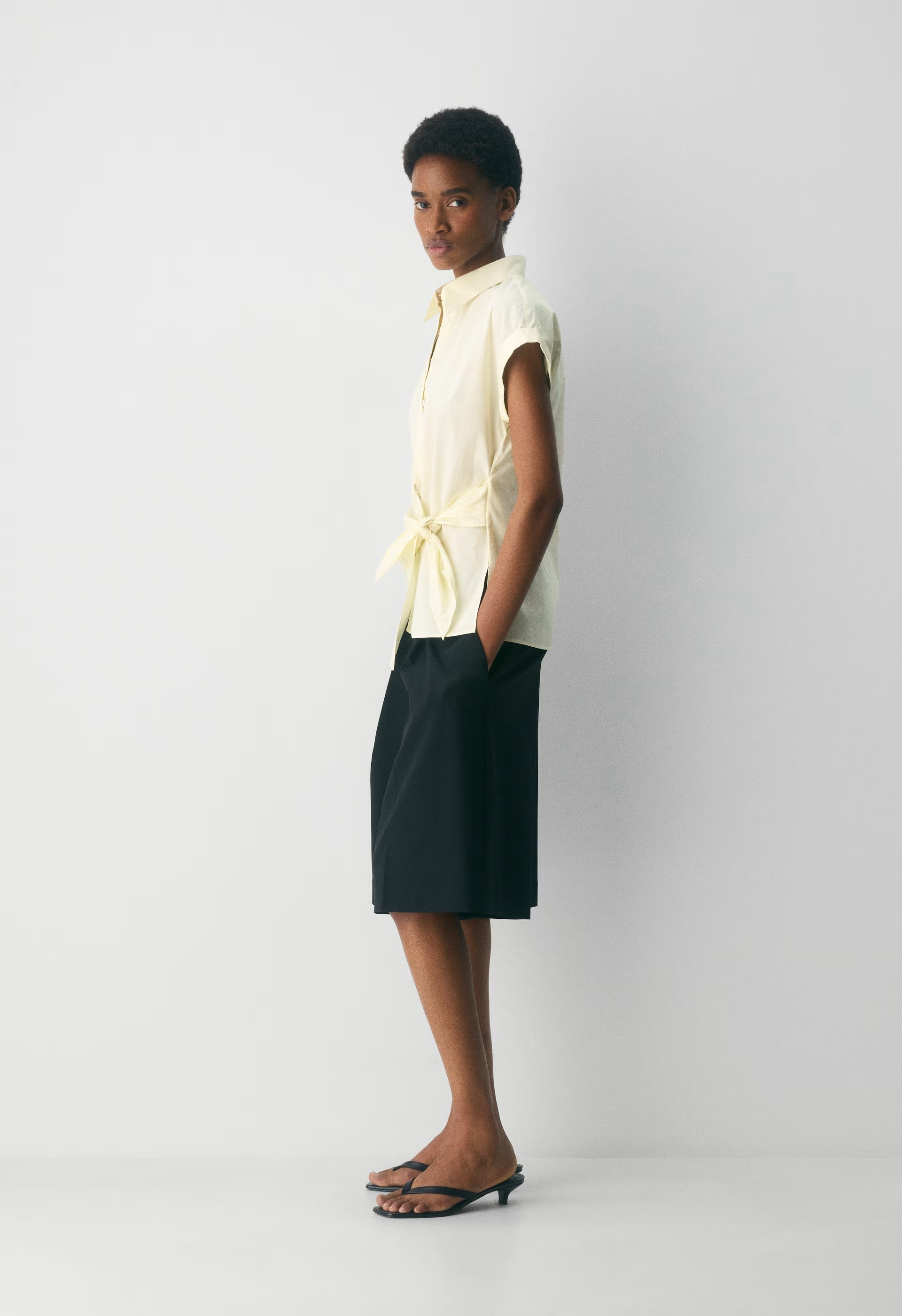Blueprint Poplin Shirt - RB STP LMND/BRT WHT