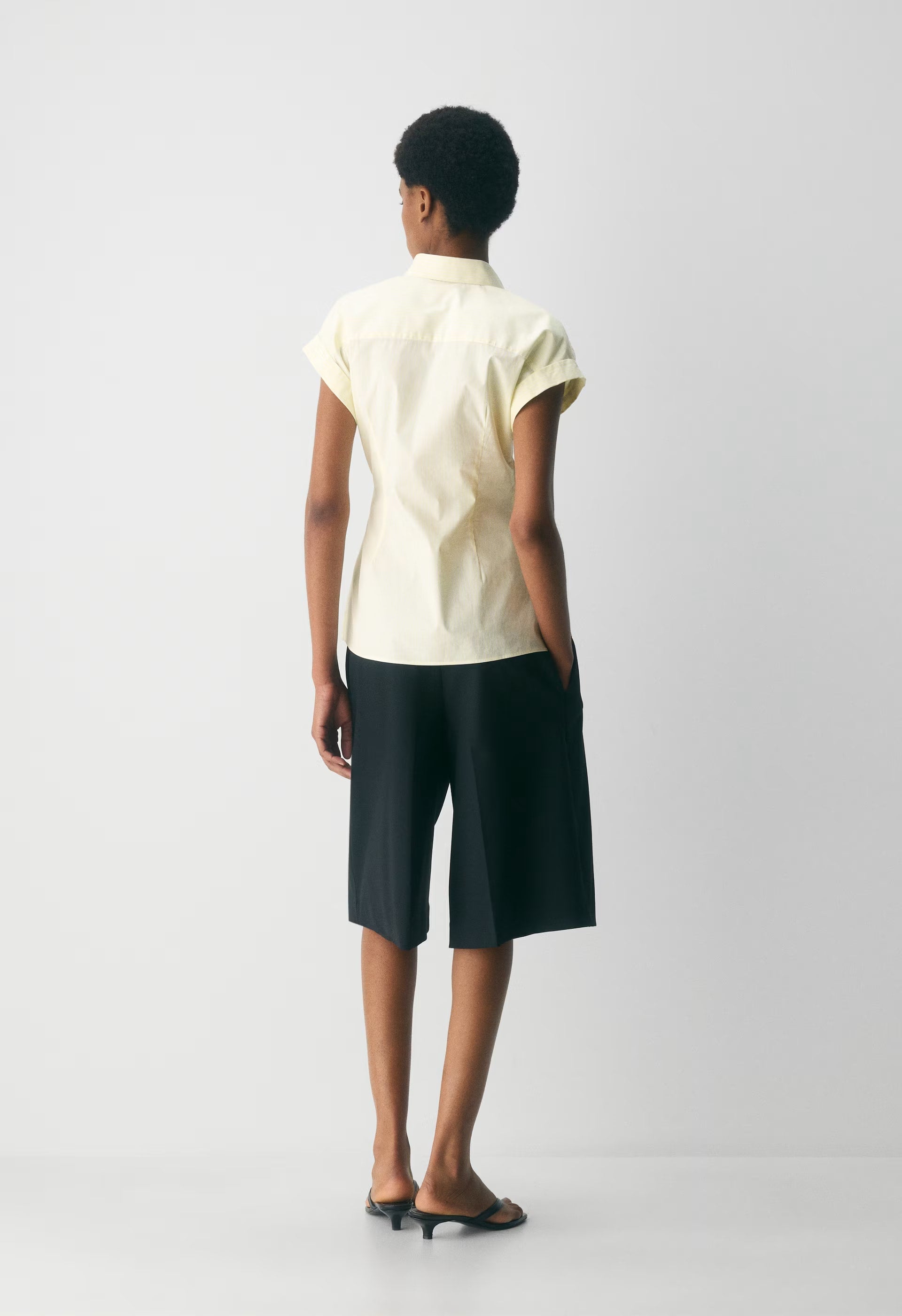 Blueprint Poplin Shirt - RB STP LMND/BRT WHT