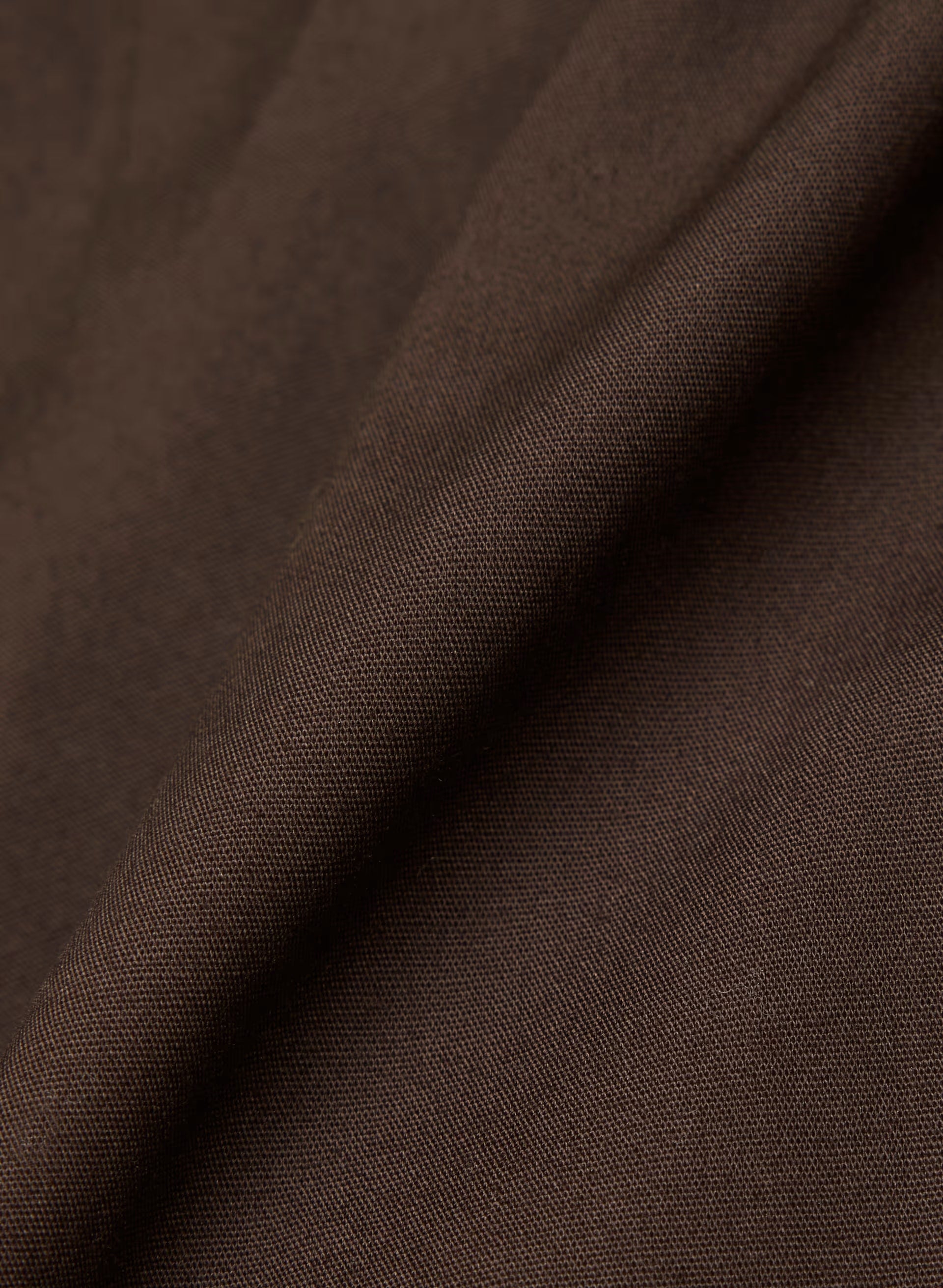 Chronicle Slim Poplin Shirt - RICH MOCHA BROWN