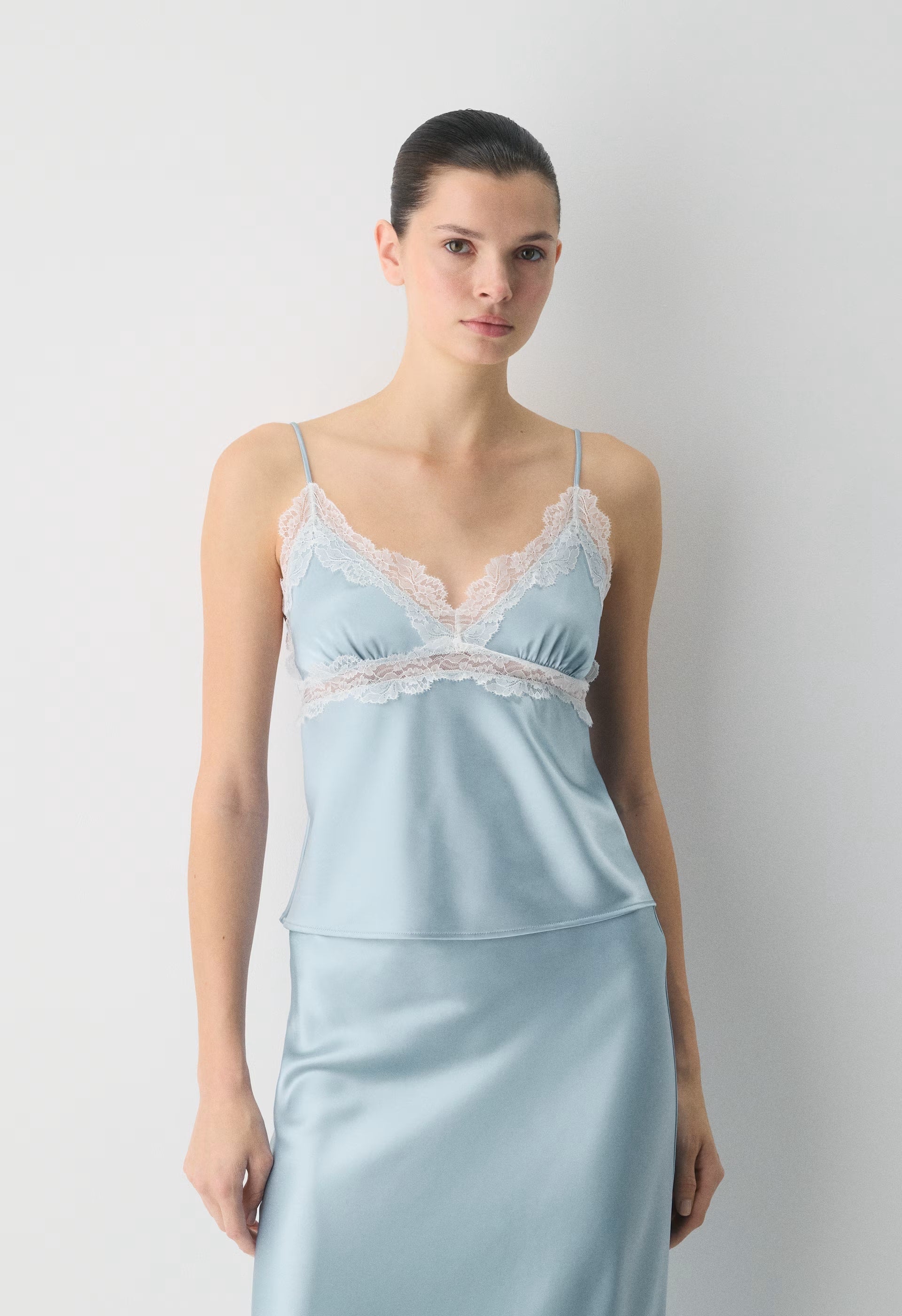Foxtrot Satin Camisole - MLKSHK PNK/LGHT BRCH