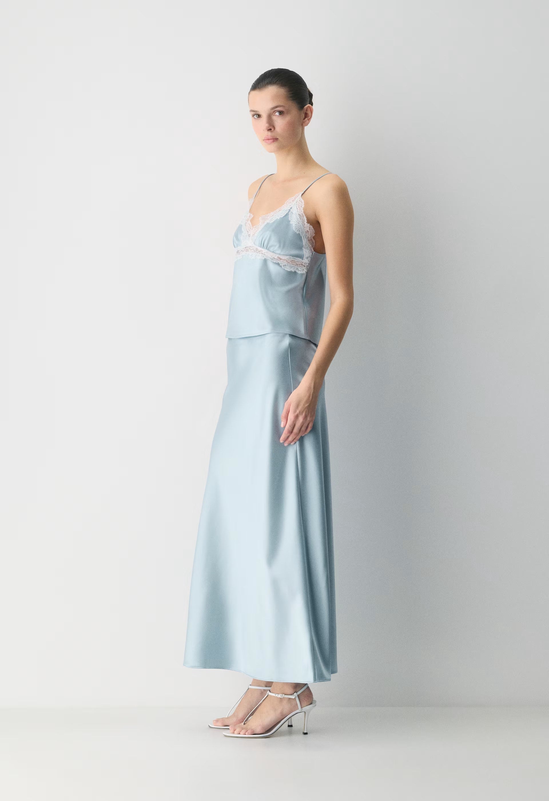 Foxtrot Satin Camisole - MLKSHK PNK/LGHT BRCH