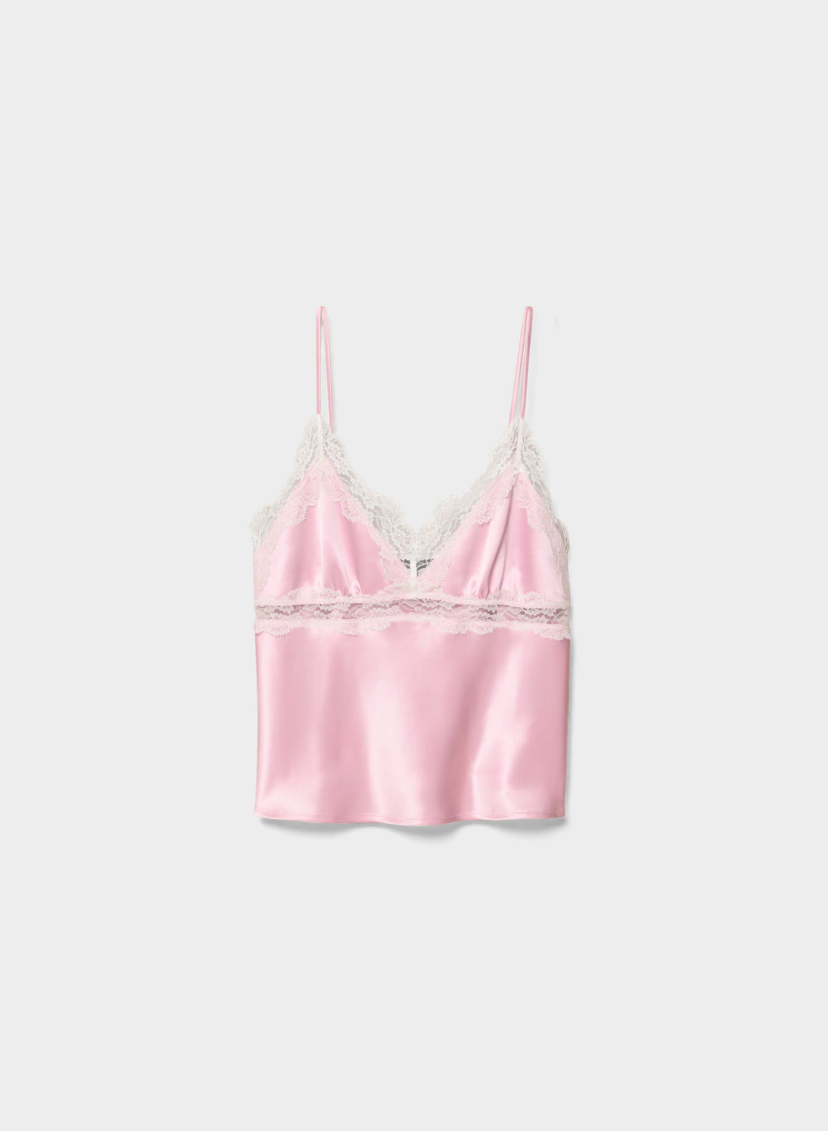 Foxtrot Satin Camisole - MLKSHK PNK/LGHT BRCH