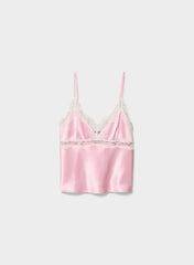 Foxtrot Satin Camisole - MLKSHK PNK/LGHT BRCH
