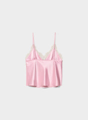 Foxtrot Satin Camisole - MLKSHK PNK/LGHT BRCH