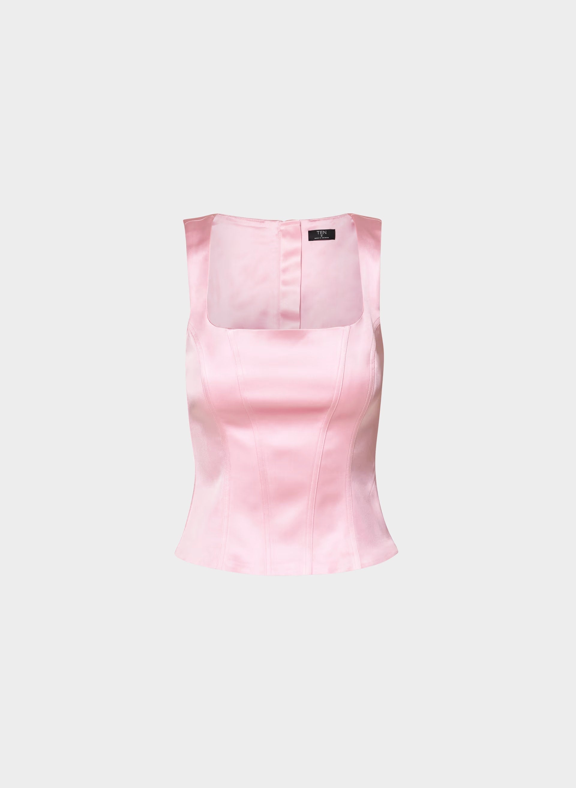 Caprice Satin Bustier - MILKSHAKE PINK