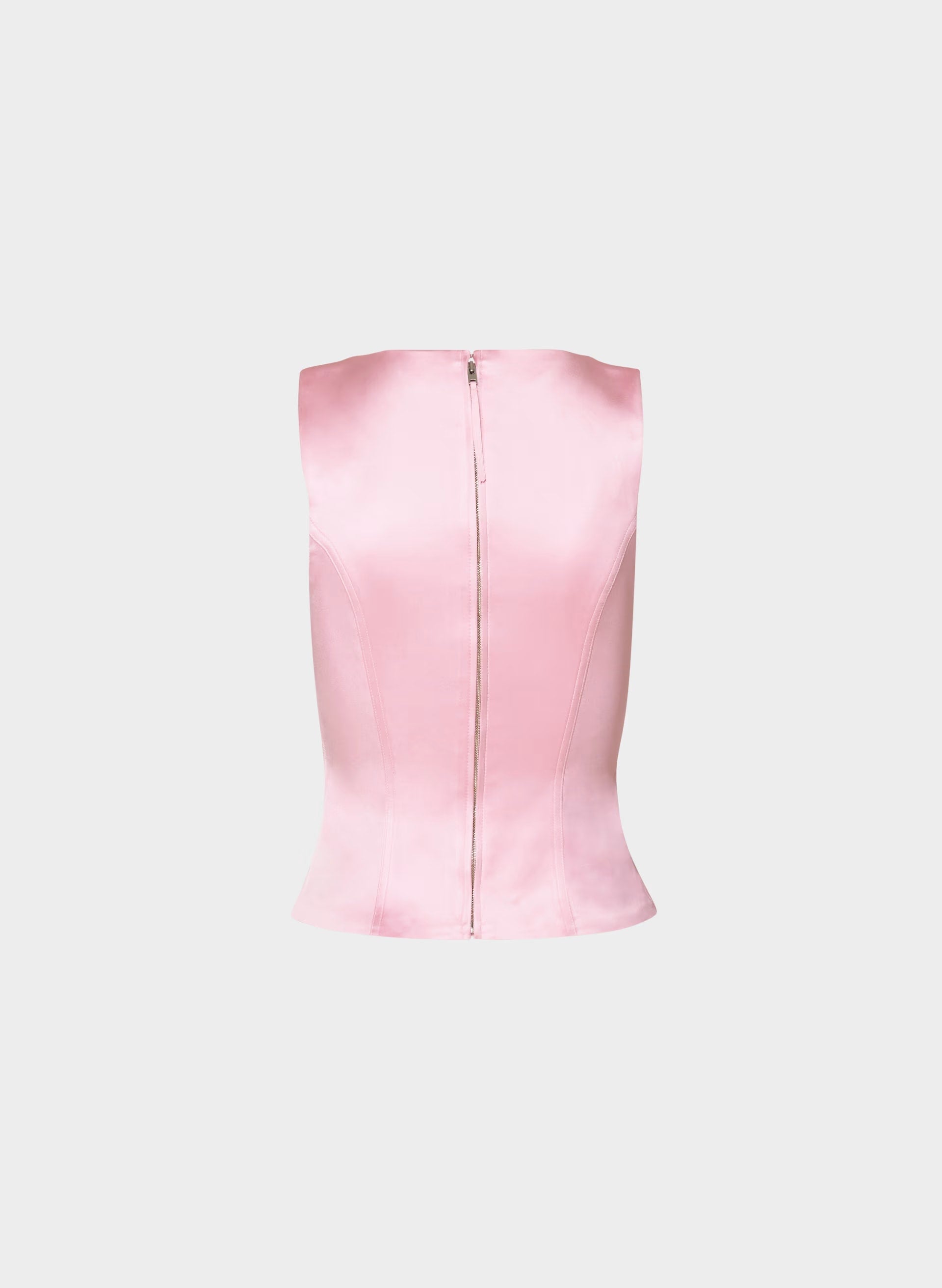 Caprice Satin Bustier - MILKSHAKE PINK