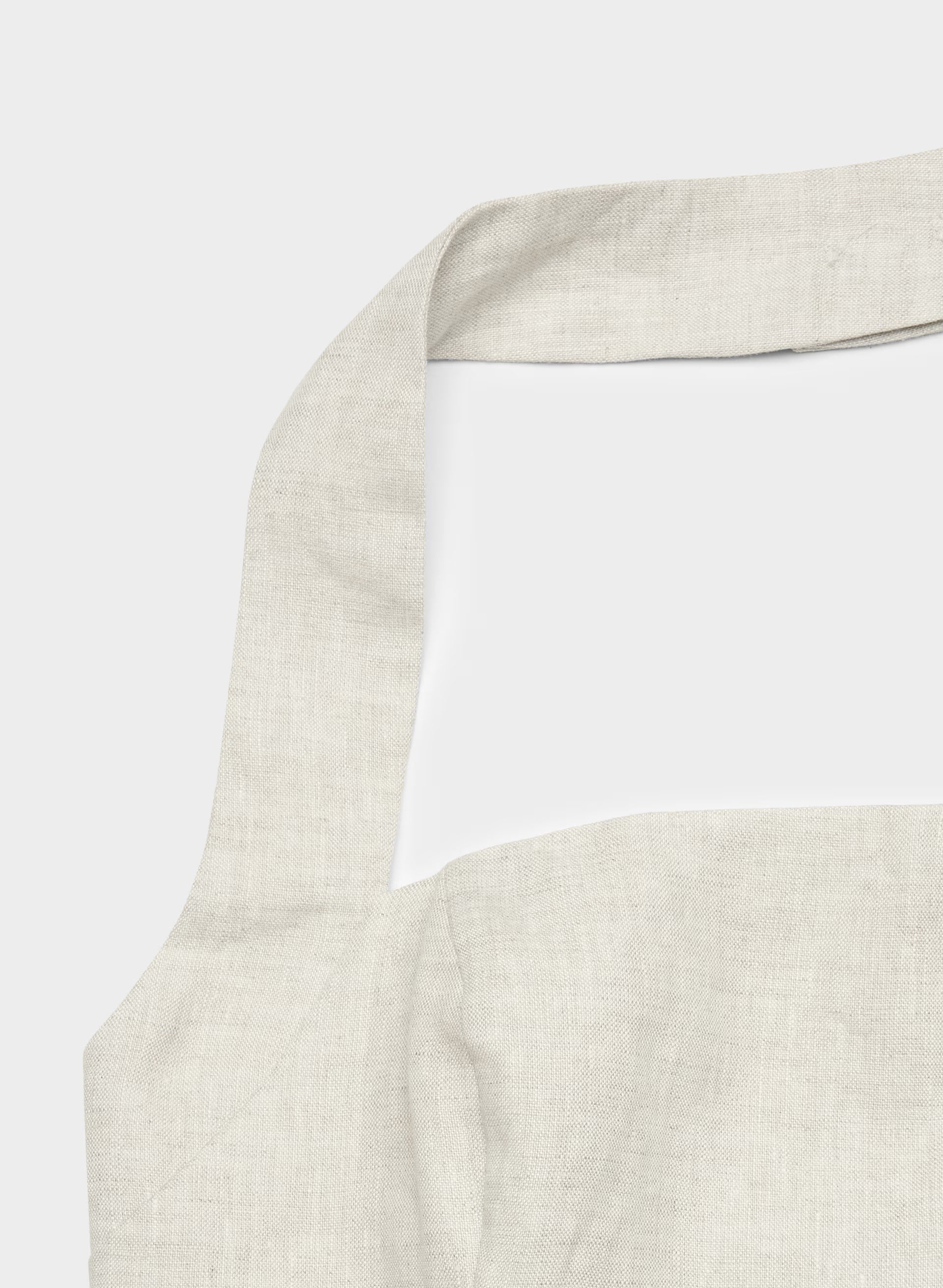 Whisper Linen Halter Top - UNDYED ECRU