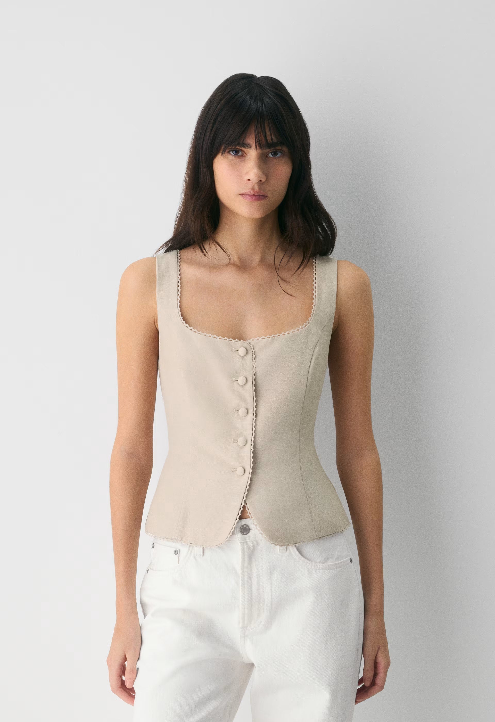 Octavo Bustier - CruiseLinen™ - UNDYED ECRU